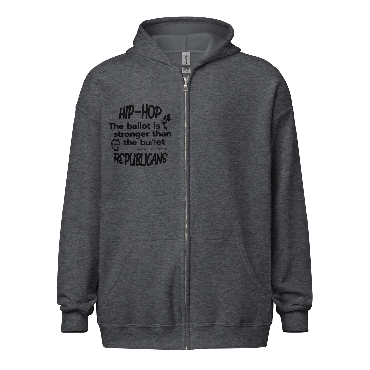 Abraham Lincoln Quotes Hip-Hop Republicans Zipper Jacket
