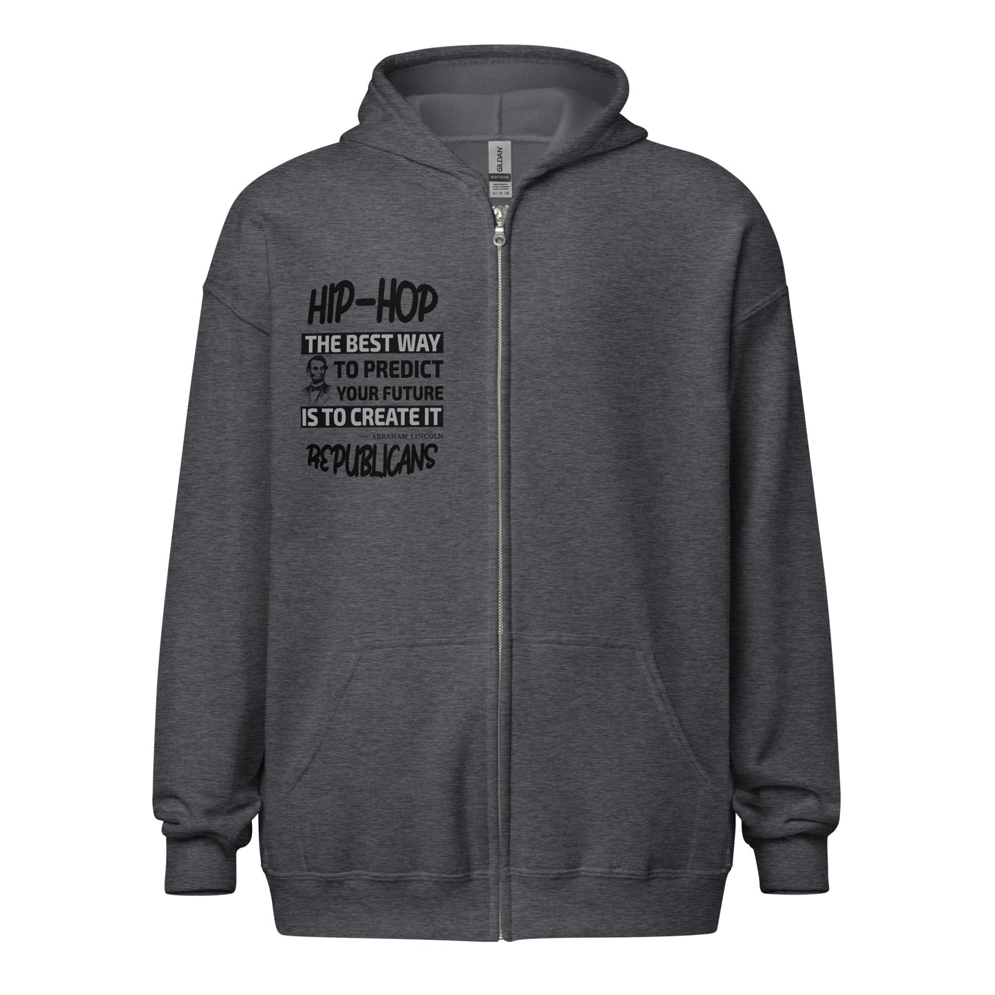 Abraham Lincoln Quotes Hip-Hop Republicans Zipper Jacket