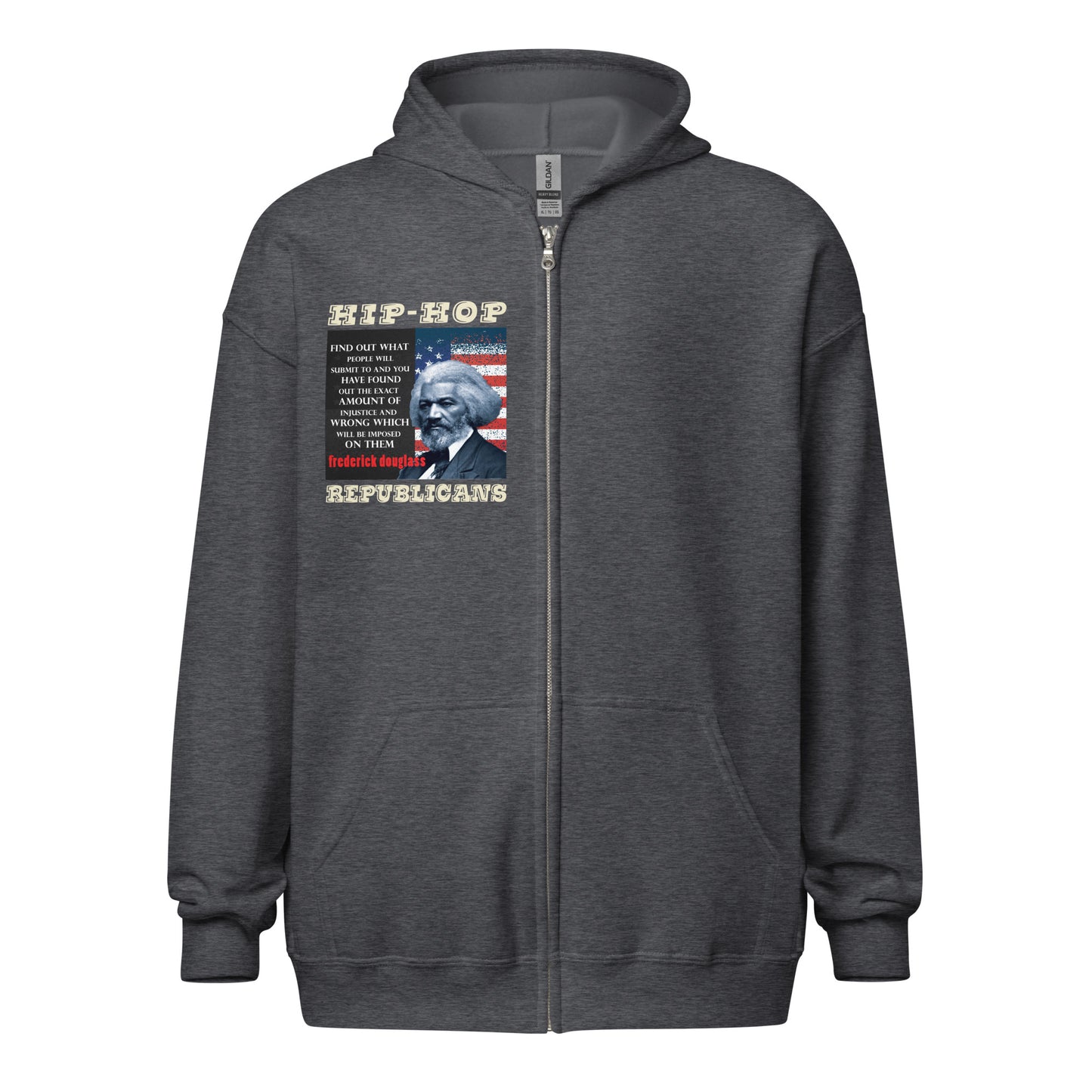 Frederick Douglass Quotes Hip-Hop Republicans Zipper Jacket