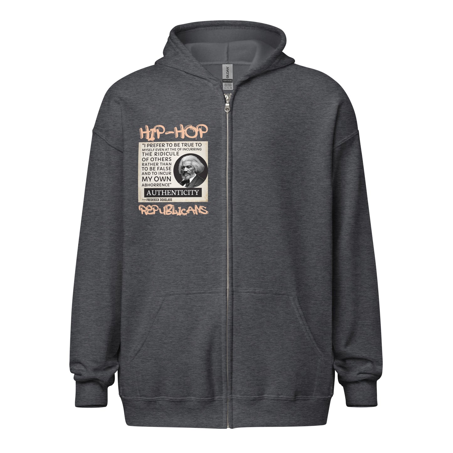 Frederick Douglass Quotes Hip-Hop Republicans Zipper Jacket