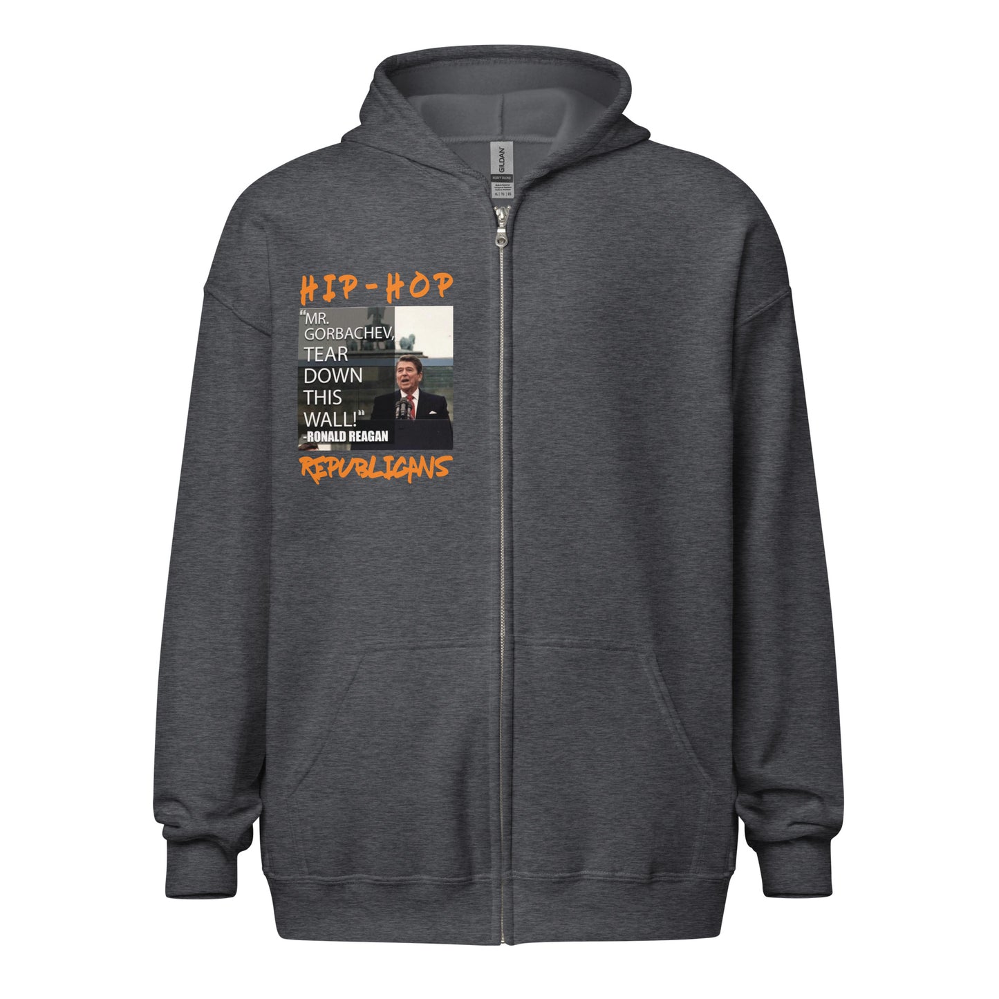 Donald Regan Quotes Hip-Hop Republicans Zipper Jacket