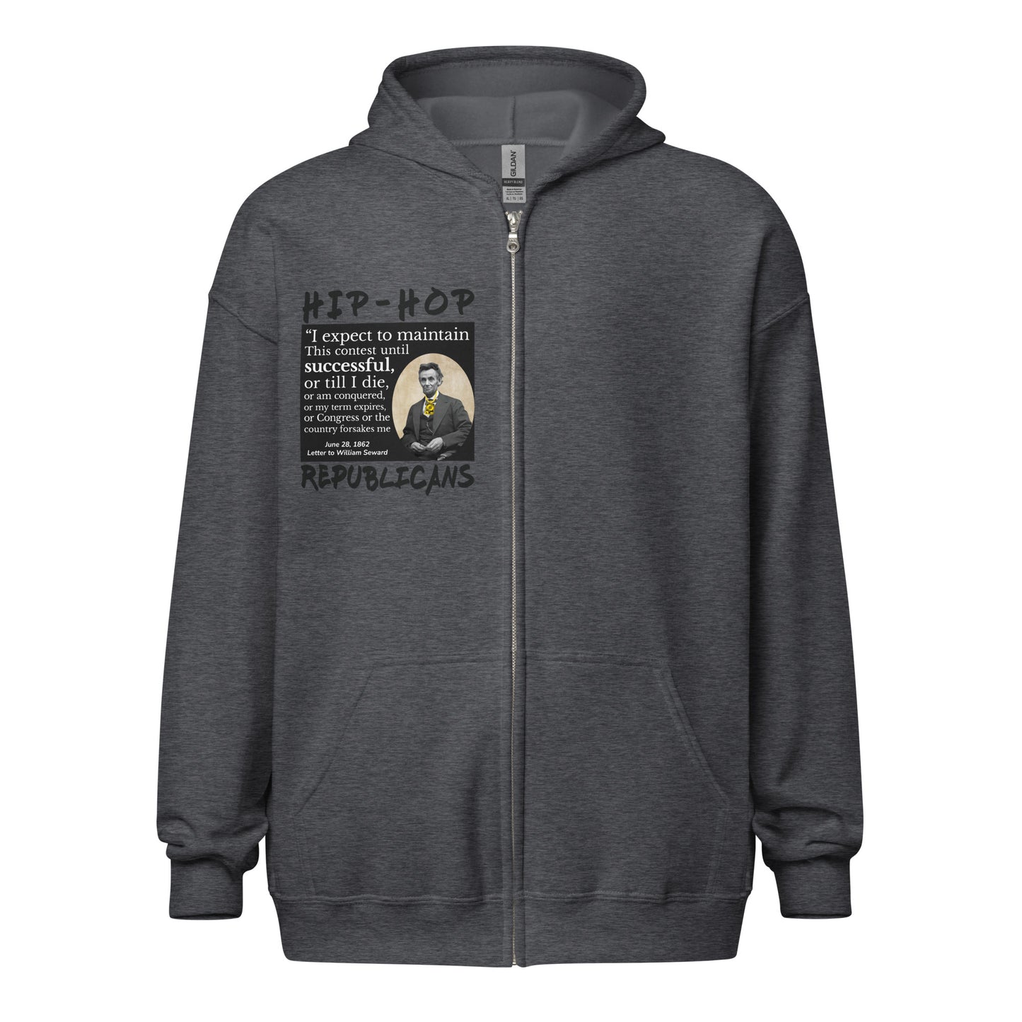 Abraham Lincoln Quotes Hip-Hop Republicans Zipper Jacket