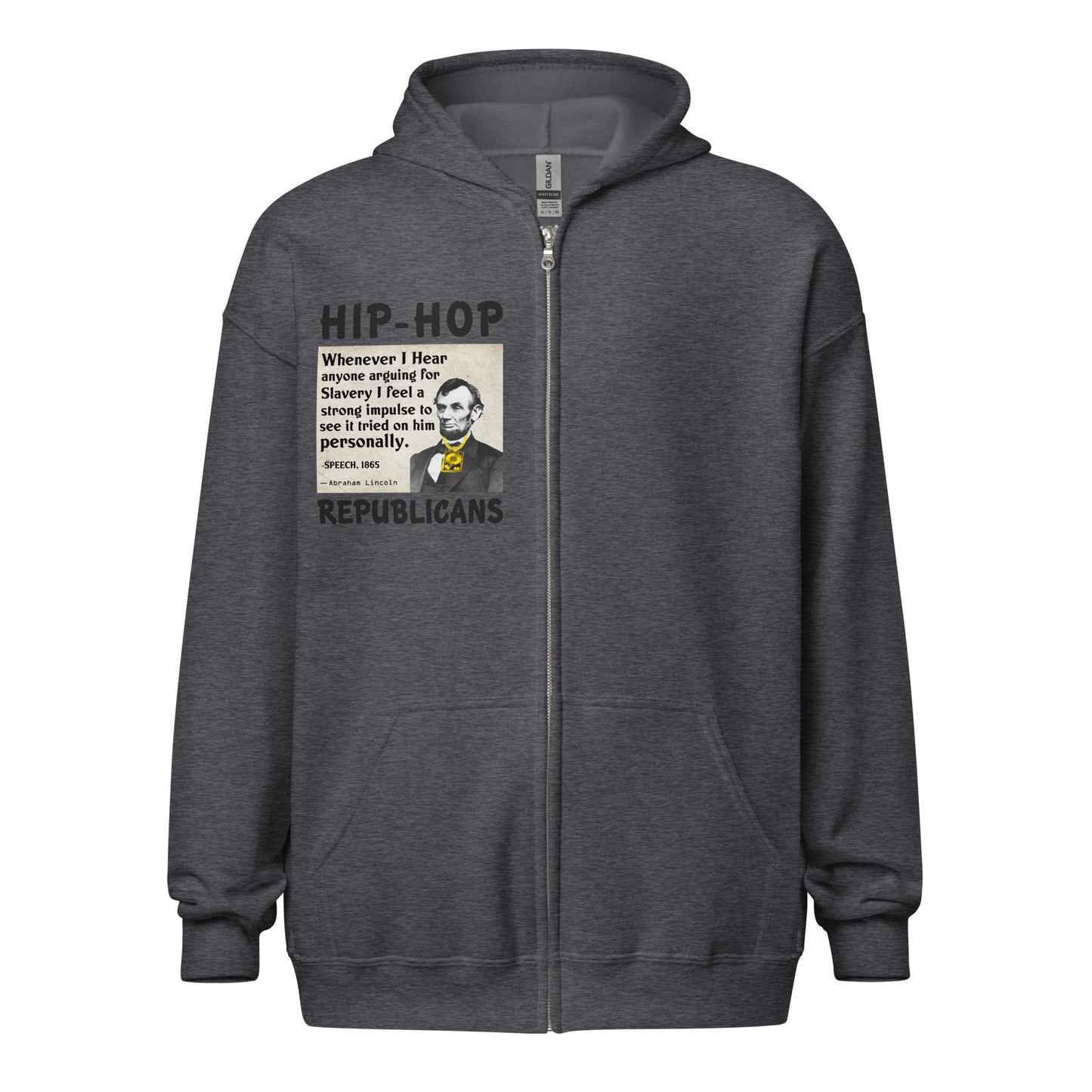 Abraham Lincoln Quotes Hip-Hop Republicans Zipper Jacket