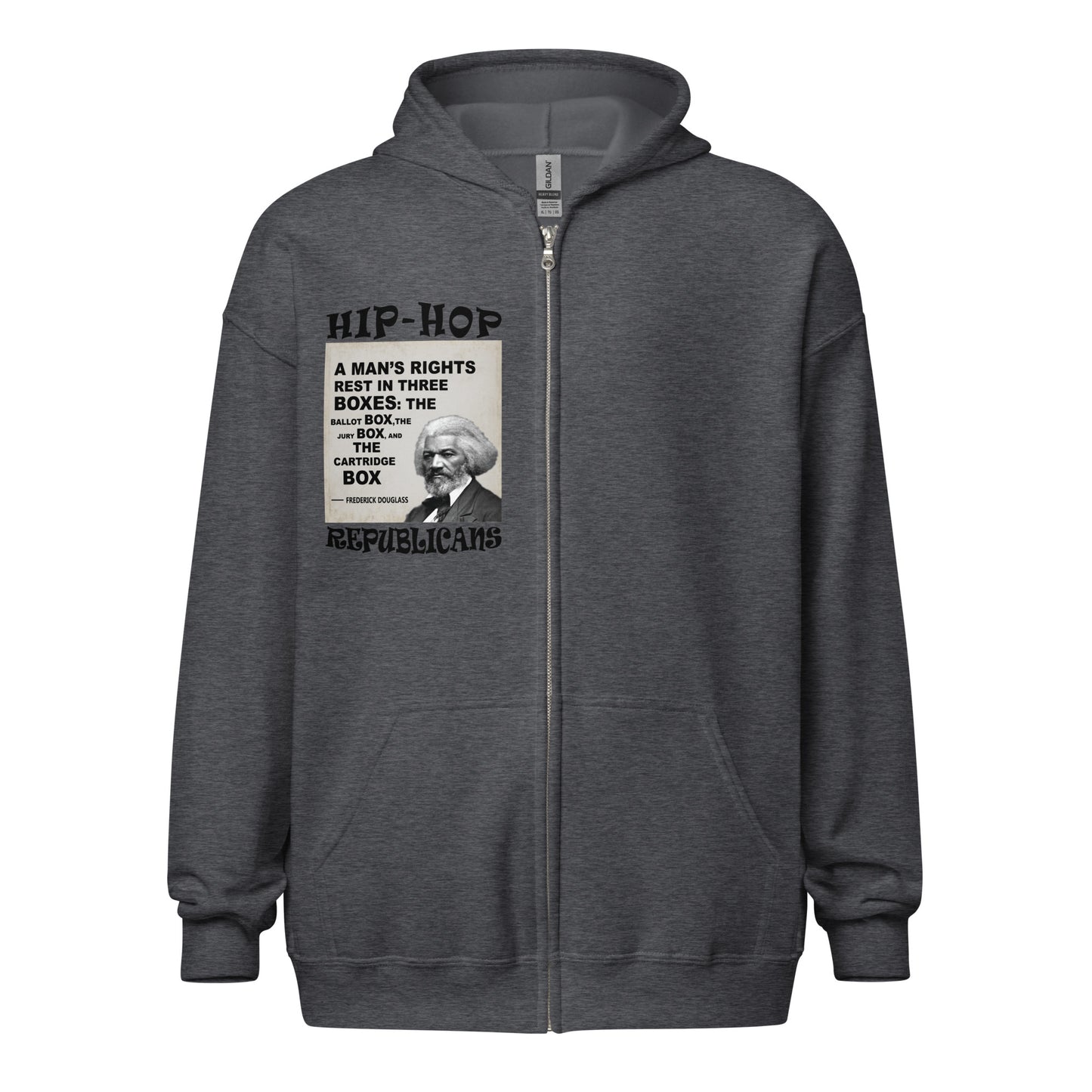 Frederick Douglass Quotes Hip-Hop Republicans Zipper Jacket