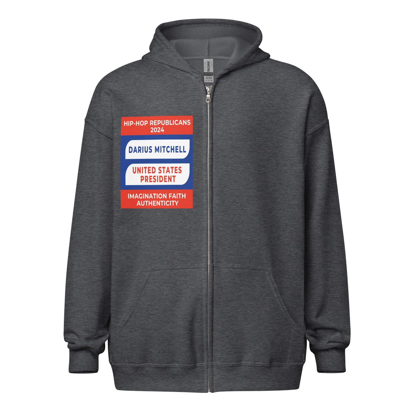 Campaign Hoodie, Hip-Hop Republicans 2024, Darius Mitchell, United States President, Imagination Faith Authenticity