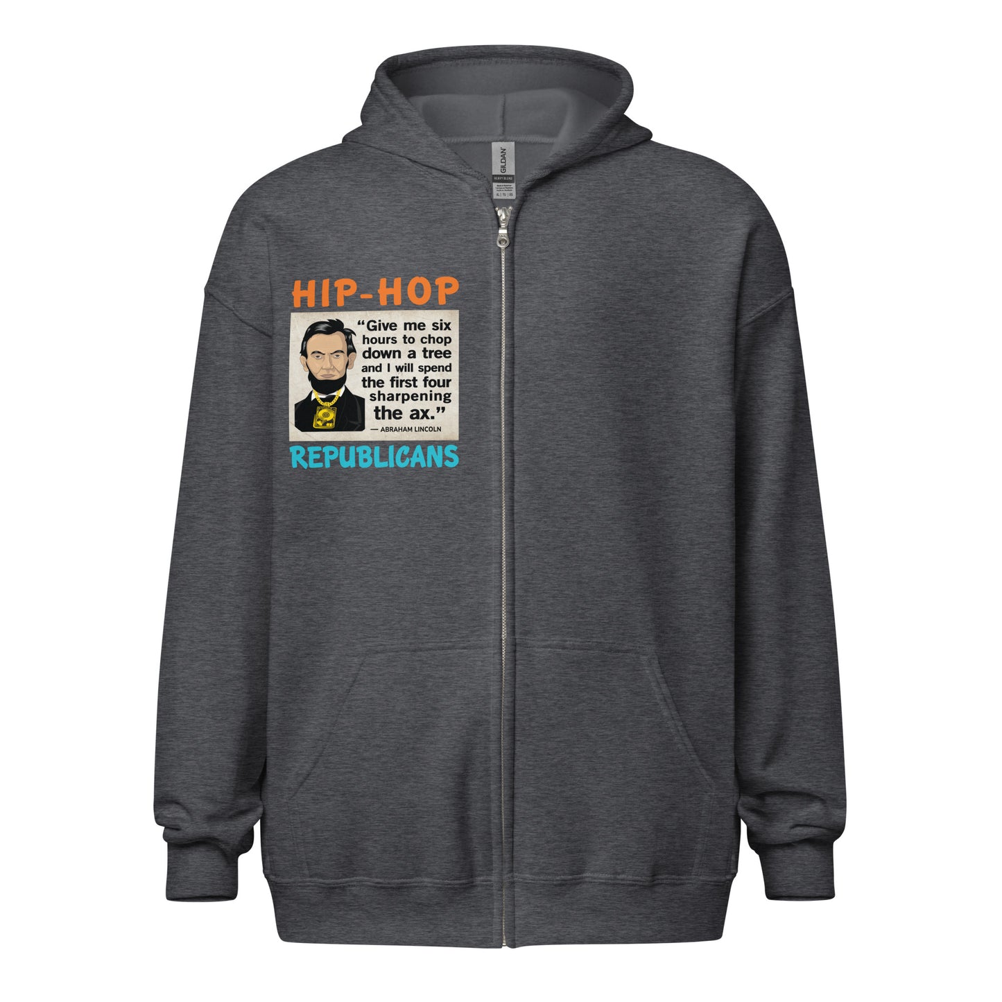 Abraham Lincoln Hip-Hop Republicans Zipper Jacket