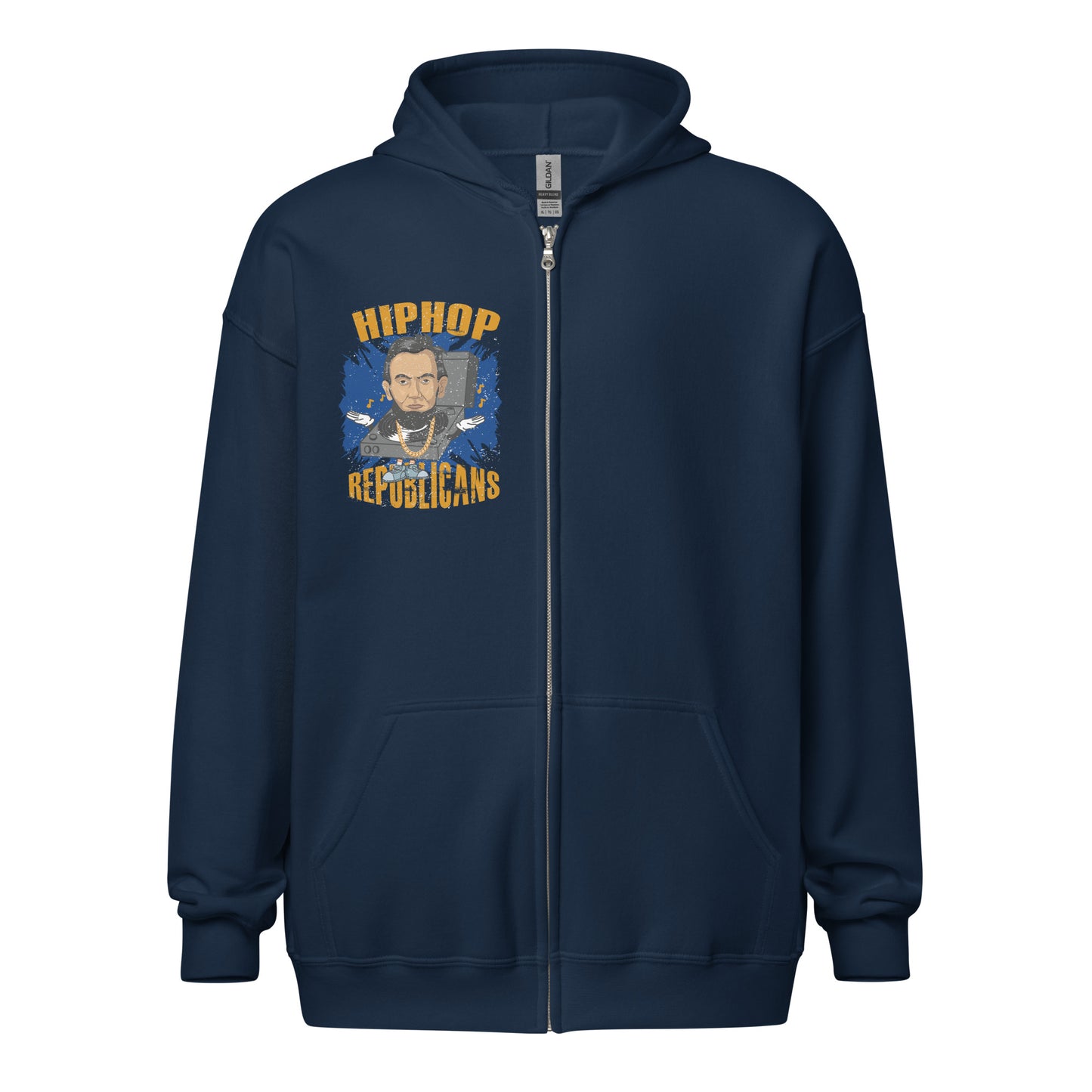 Abraham Lincoln Hip-Hop Republicans Zipper Jacket
