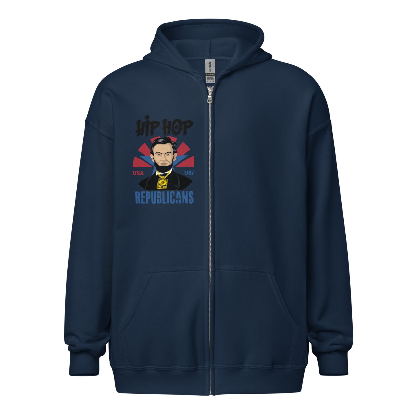 Abraham Lincoln Hip-Hop Republicans Zipper Jacket