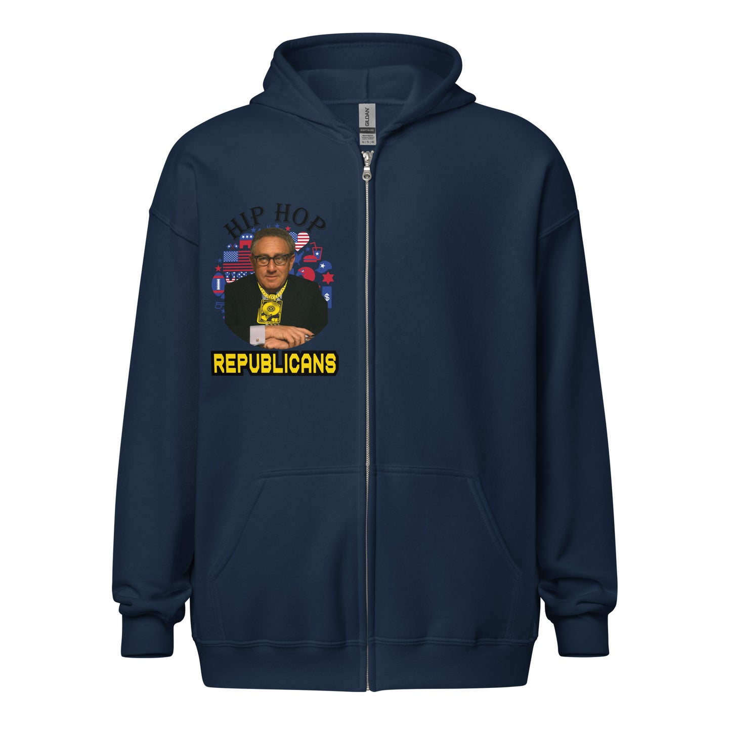 Henry Kissinger Hip-Hop Republicans Zipper Jacket
