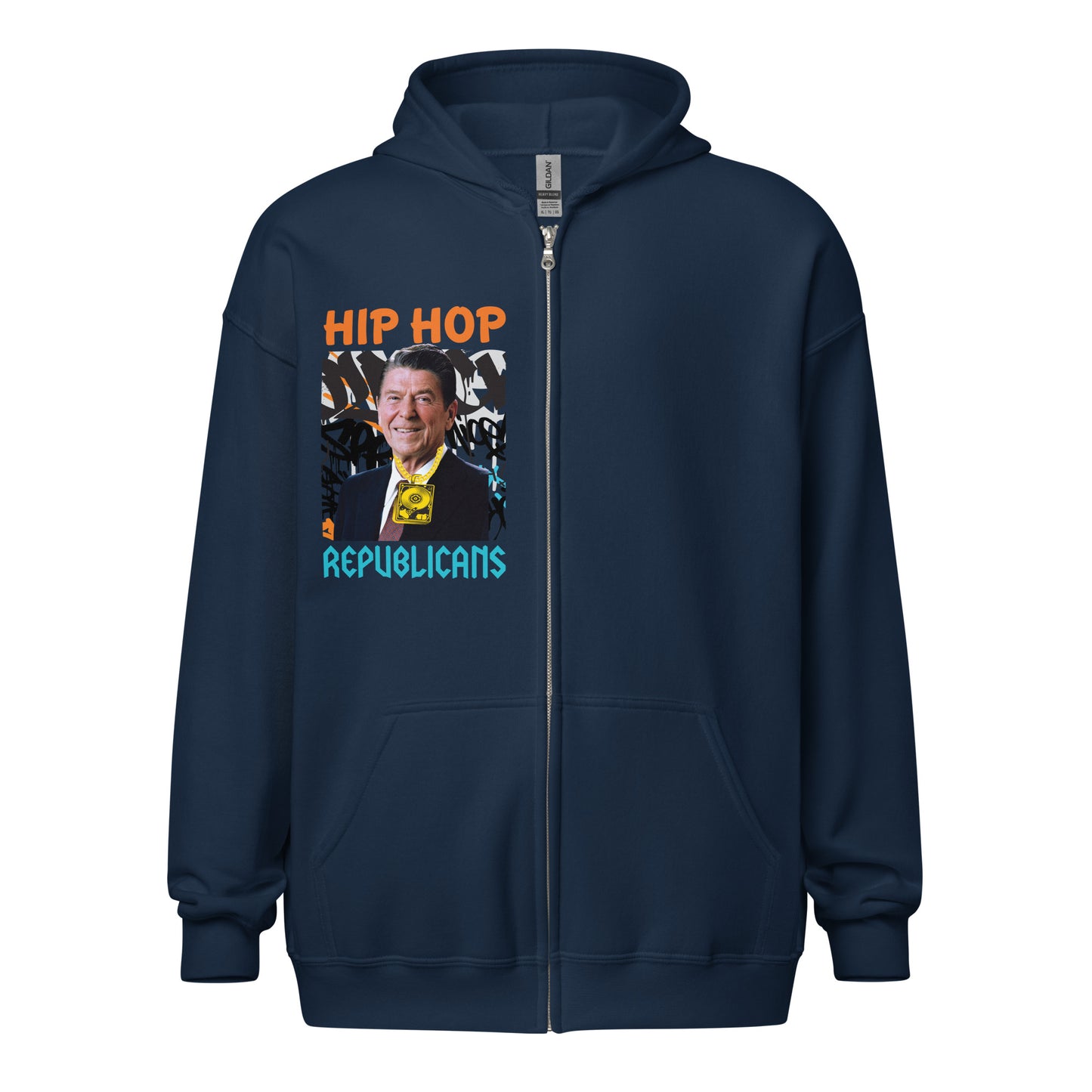 Ronald Reagan Hip-Hop Republicans Zipper Jacket