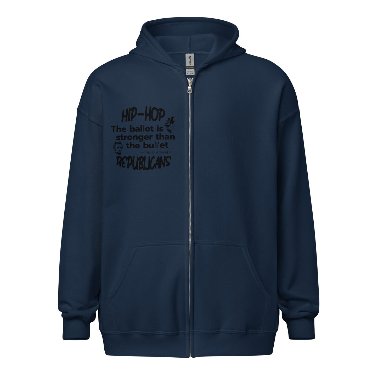 Abraham Lincoln Quotes Hip-Hop Republicans Zipper Jacket
