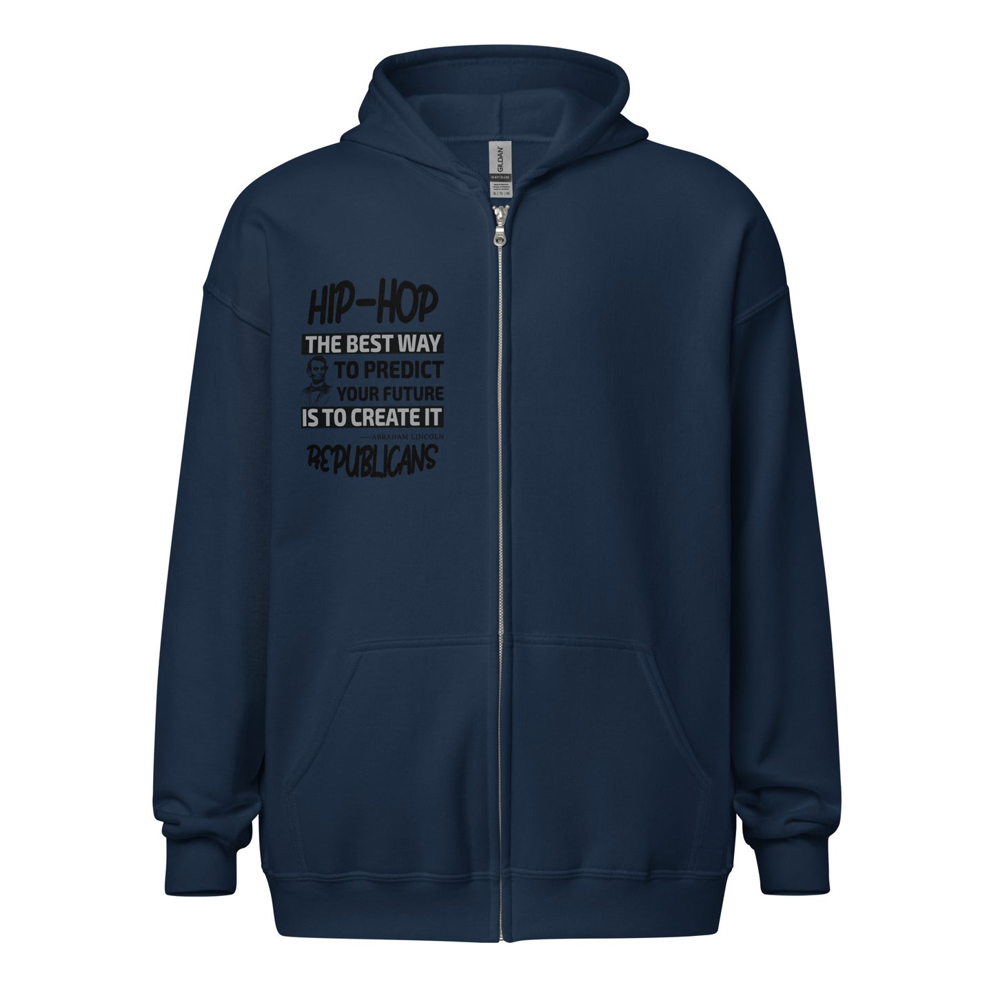 Abraham Lincoln Quotes Hip-Hop Republicans Zipper Jacket