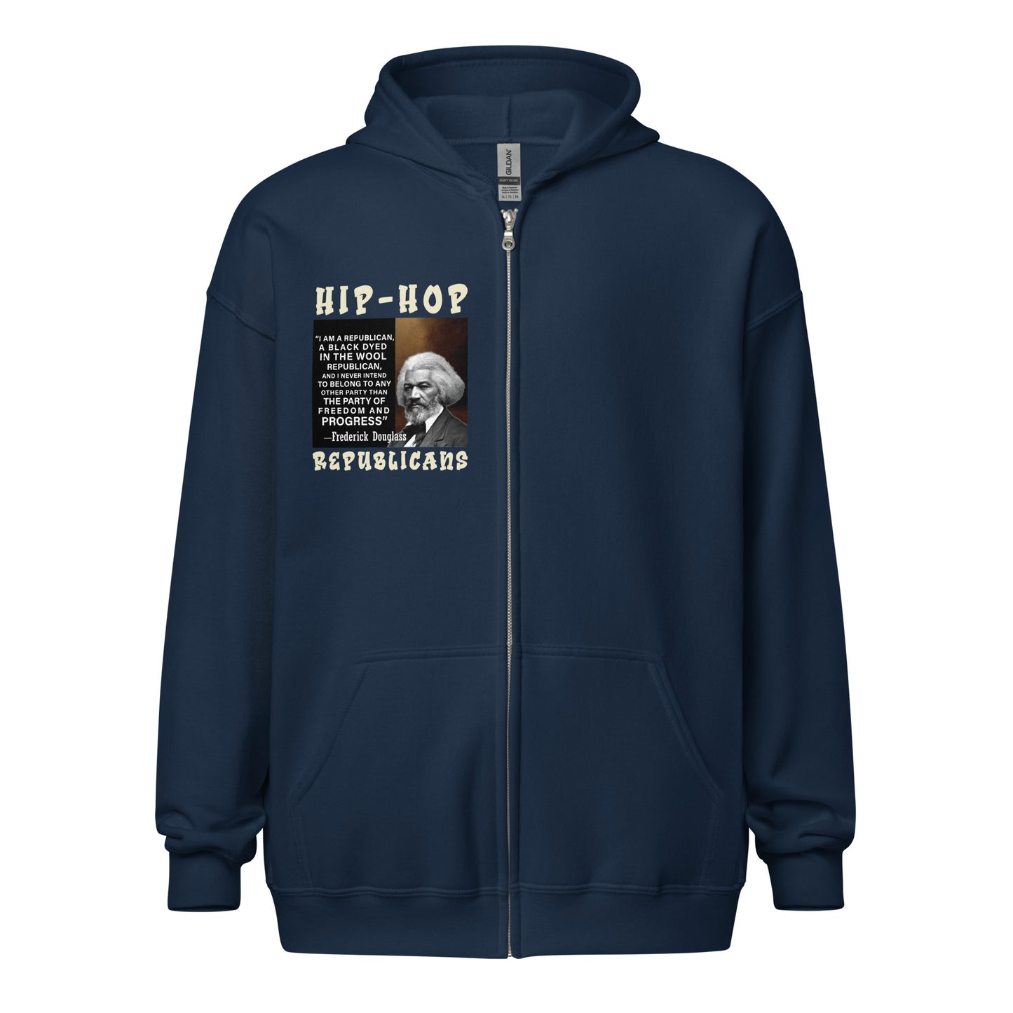 Frederick Douglass Quotes Hip-Hop Republicans Zipper Jacket