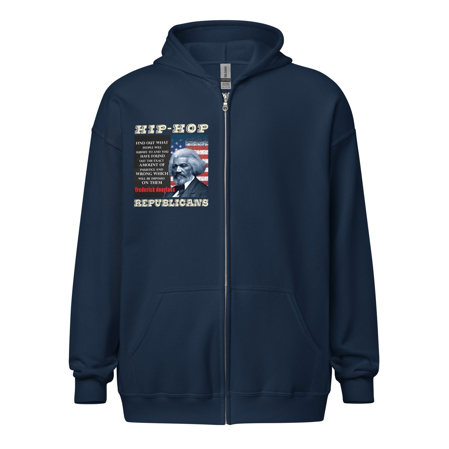 Frederick Douglass Quotes Hip-Hop Republicans Zipper Jacket