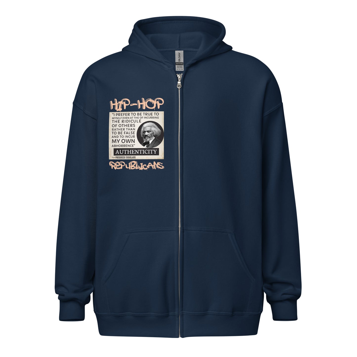 Frederick Douglass Quotes Hip-Hop Republicans Zipper Jacket
