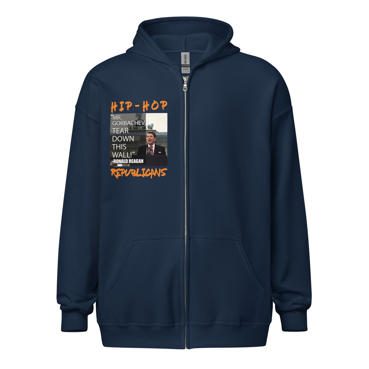 Donald Regan Quotes Hip-Hop Republicans Zipper Jacket