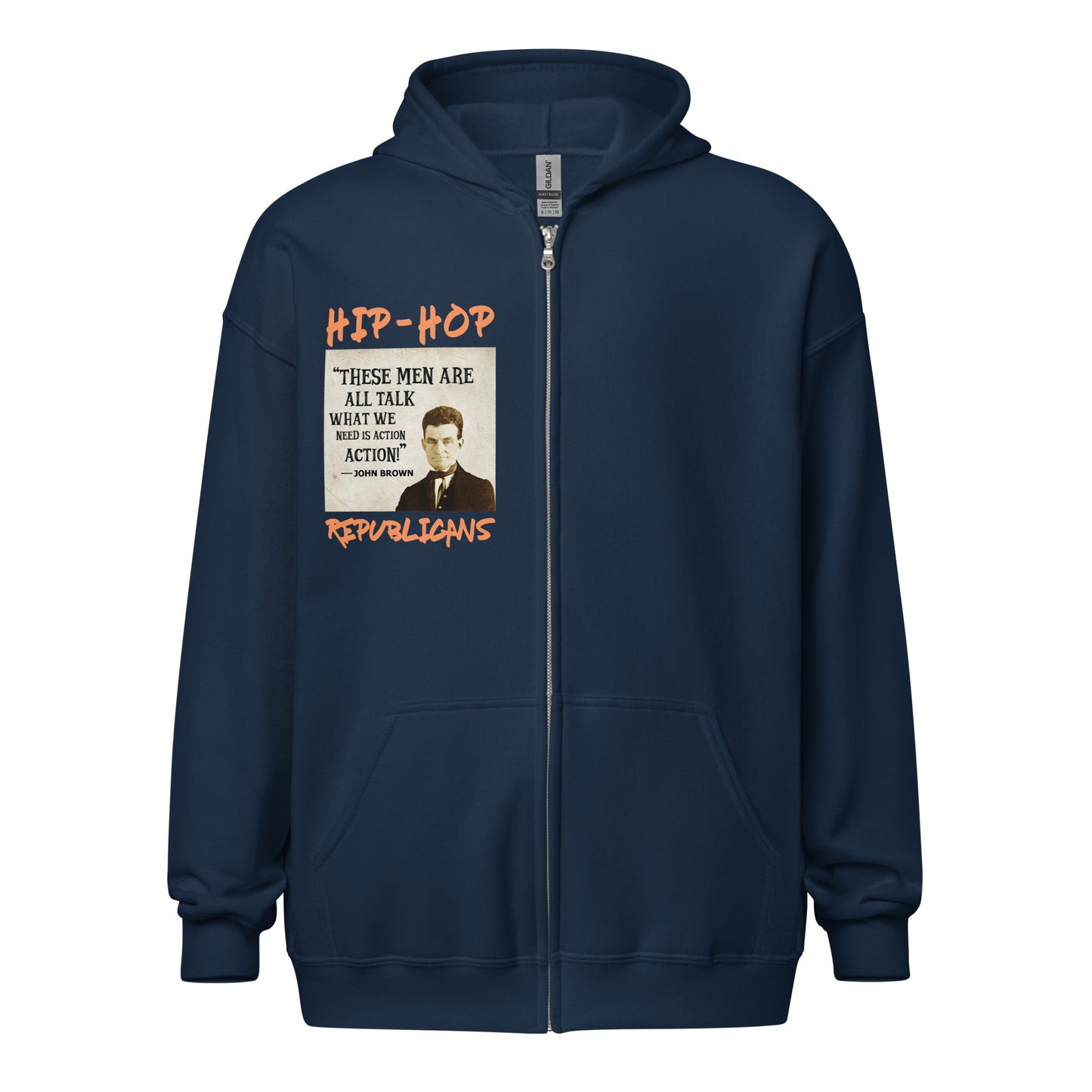 John Brown Quotes Hip-Hop Republicans Zipper Jacket