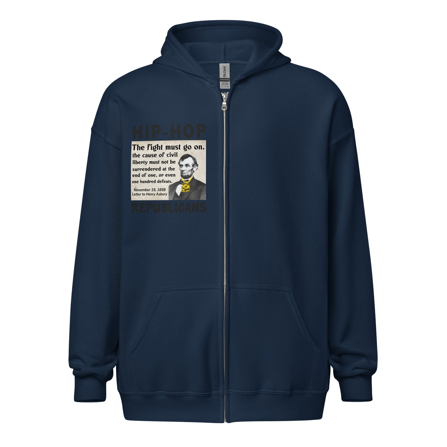 Abraham Lincoln Quotes Hip-Hop Republicans Zipper Jacket