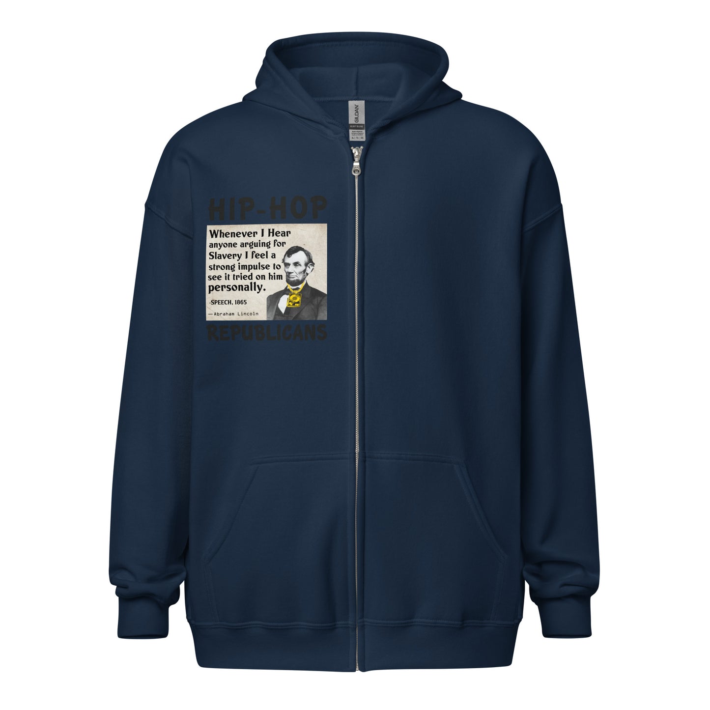 Abraham Lincoln Quotes Hip-Hop Republicans Zipper Jacket