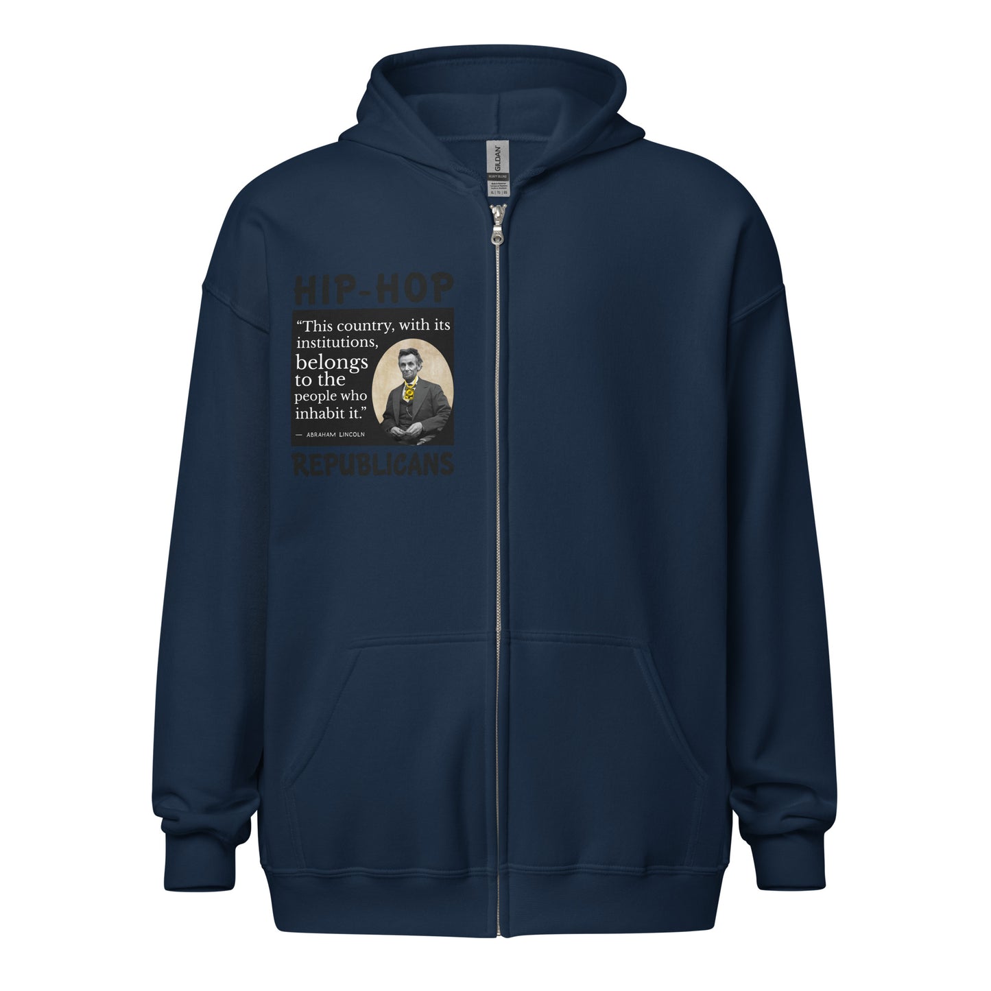 Abraham Lincoln Quotes Hip-Hop Republicans Zipper Jacket