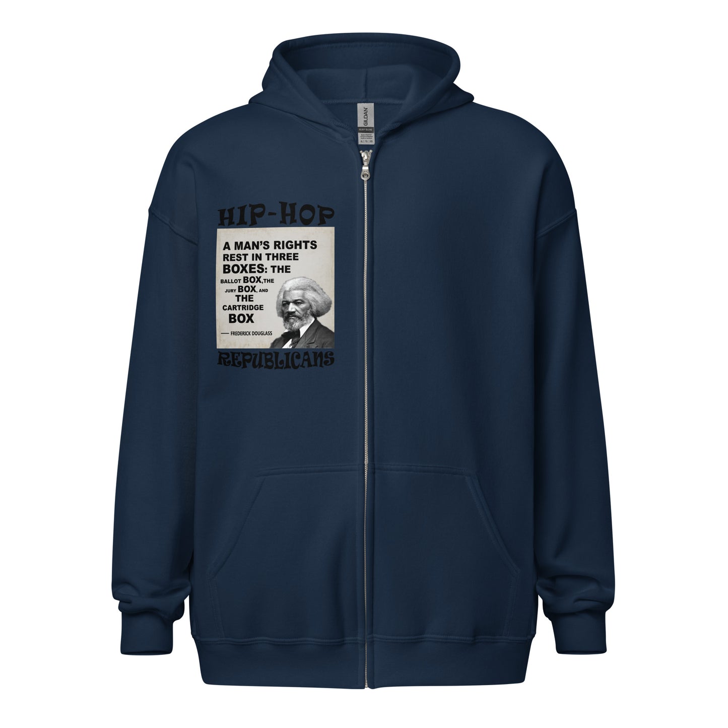 Frederick Douglass Quotes Hip-Hop Republicans Zipper Jacket