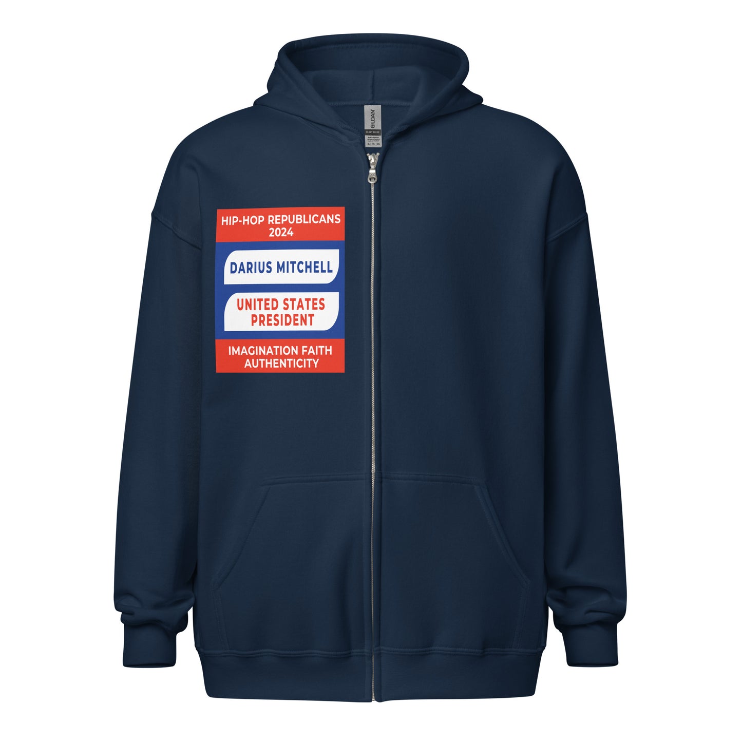 Campaign Hoodie, Hip-Hop Republicans 2024, Darius Mitchell, United States President, Imagination Faith Authenticity