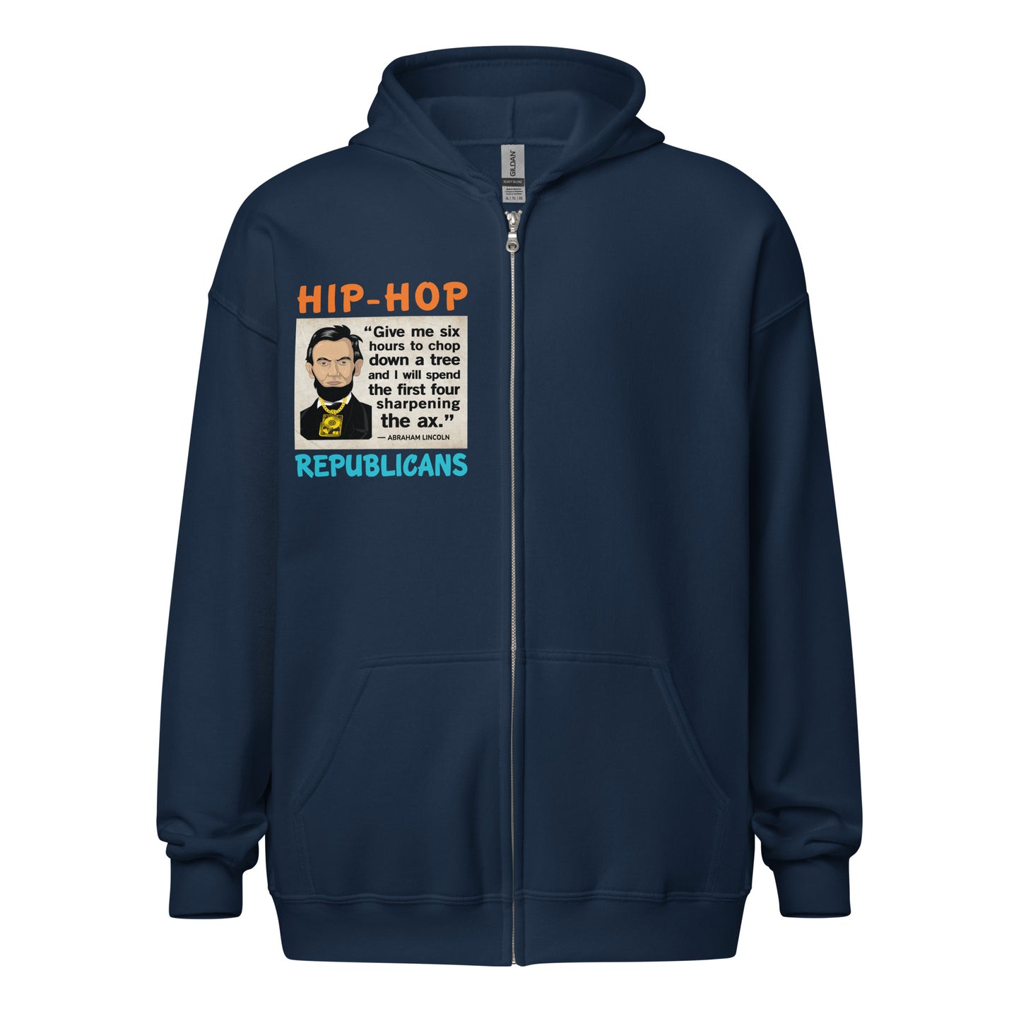 Abraham Lincoln Hip-Hop Republicans Zipper Jacket