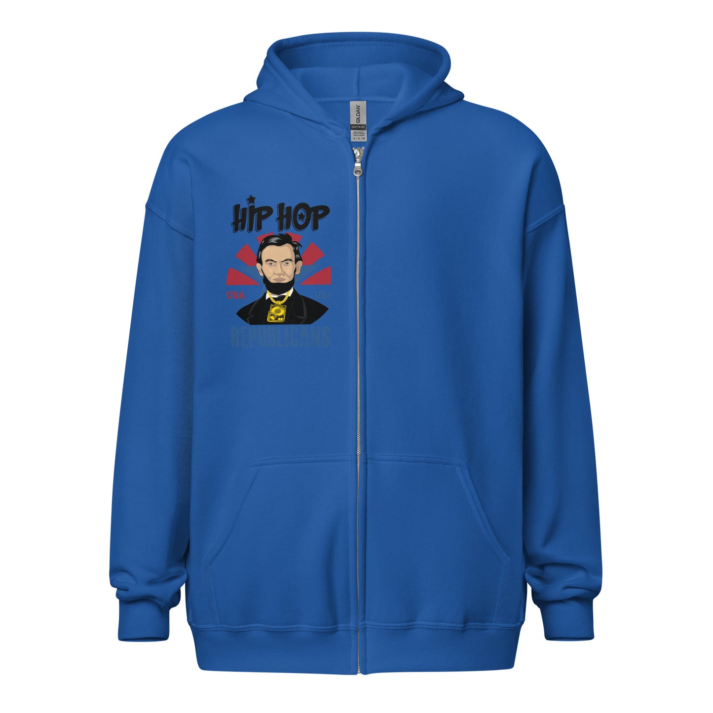 Abraham Lincoln Hip-Hop Republicans Zipper Jacket