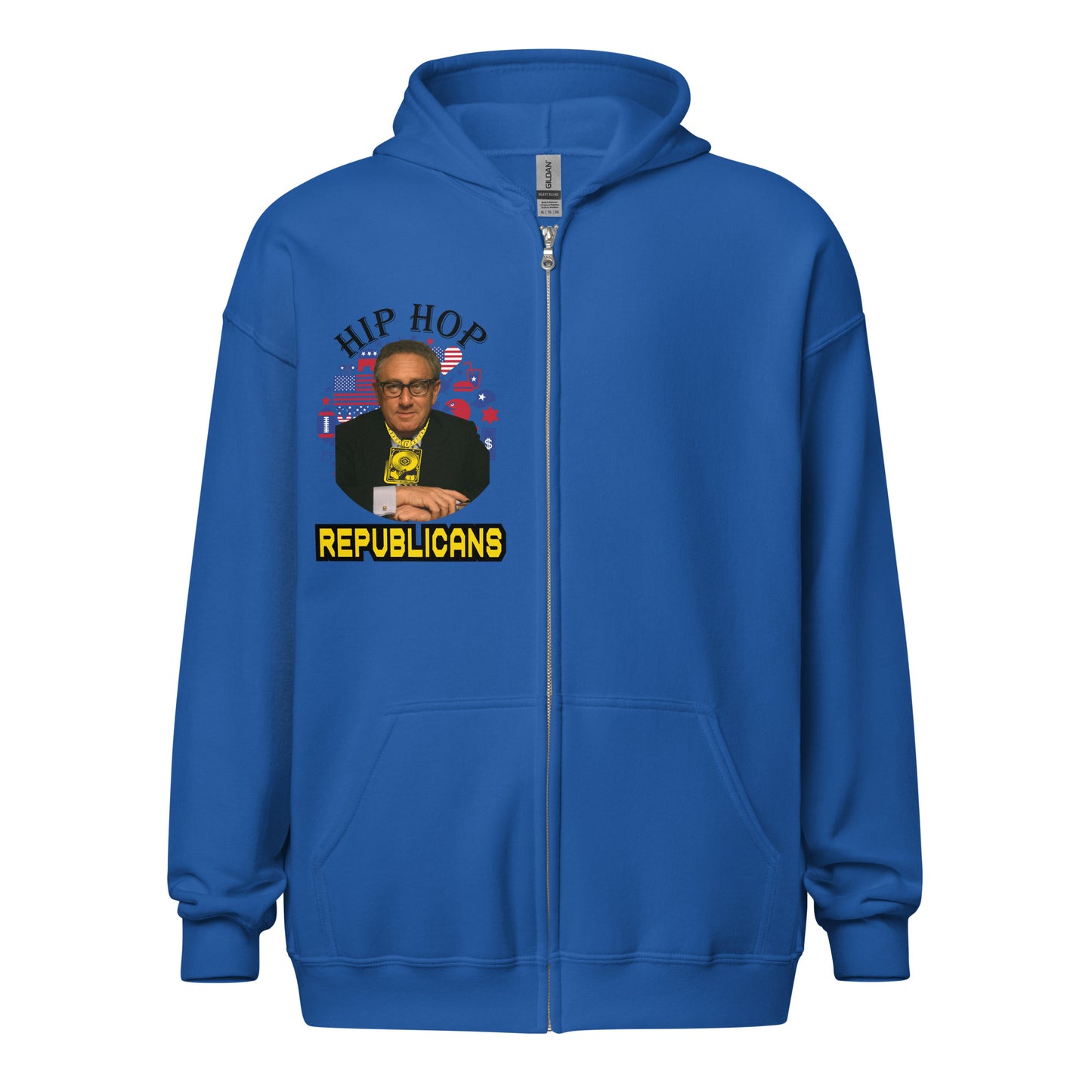 Henry Kissinger Hip-Hop Republicans Zipper Jacket