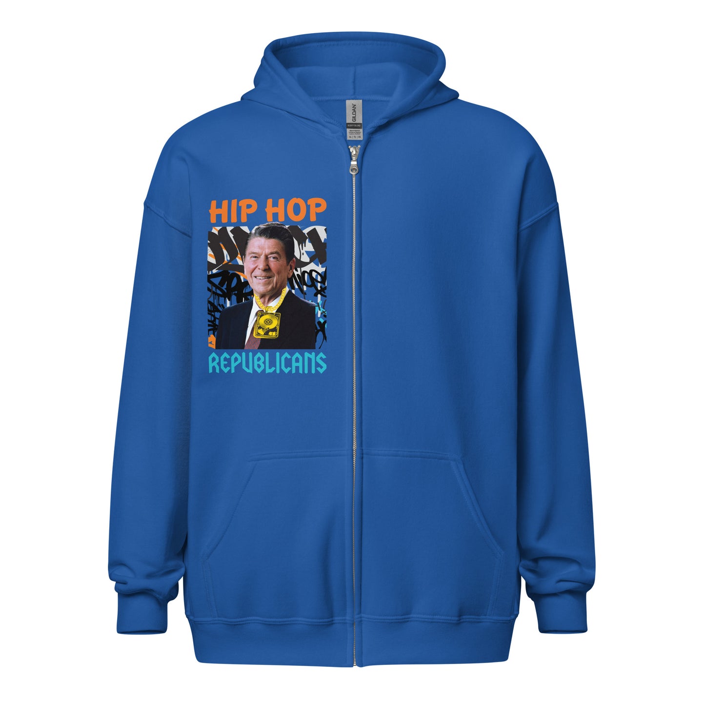 Ronald Reagan Hip-Hop Republicans Zipper Jacket
