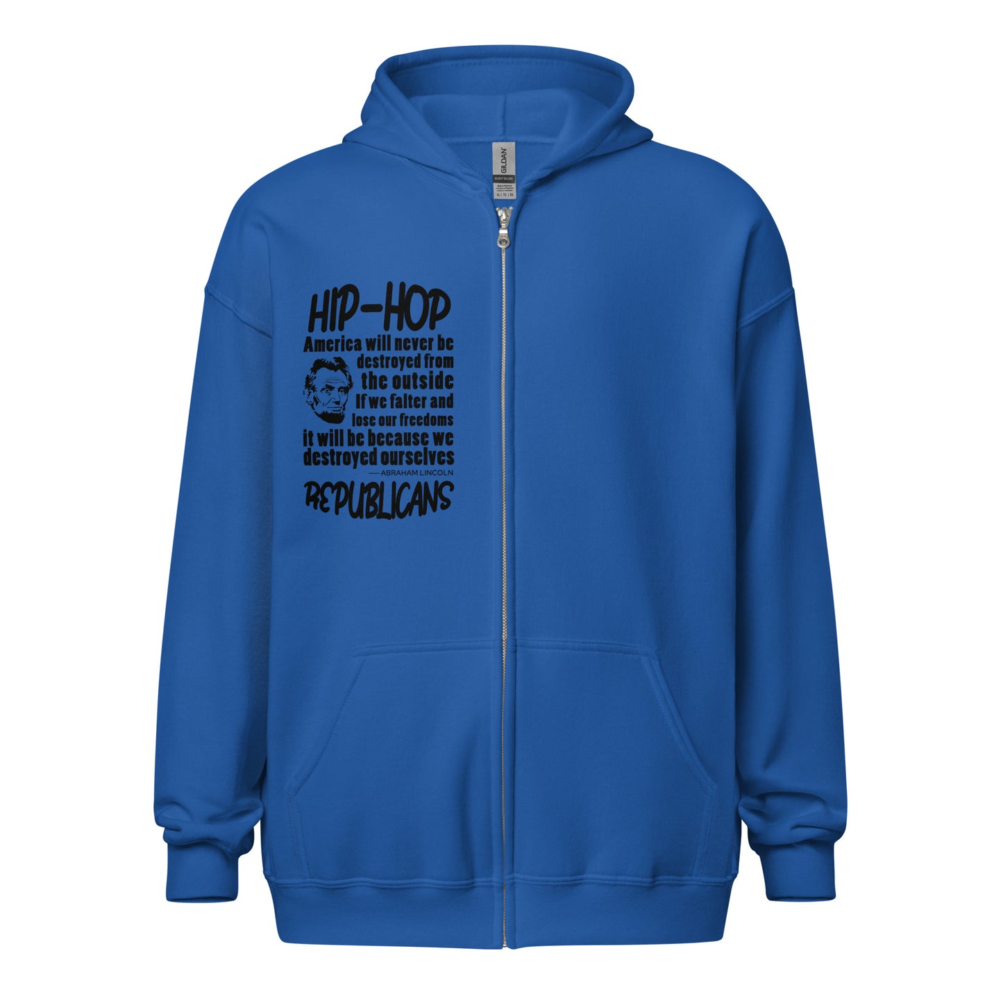 Abraham Lincoln Quotes Hip-Hop Republicans Zipper Jacket