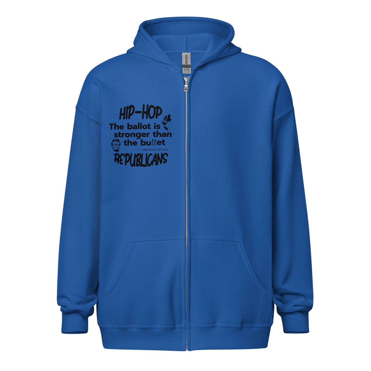 Abraham Lincoln Quotes Hip-Hop Republicans Zipper Jacket