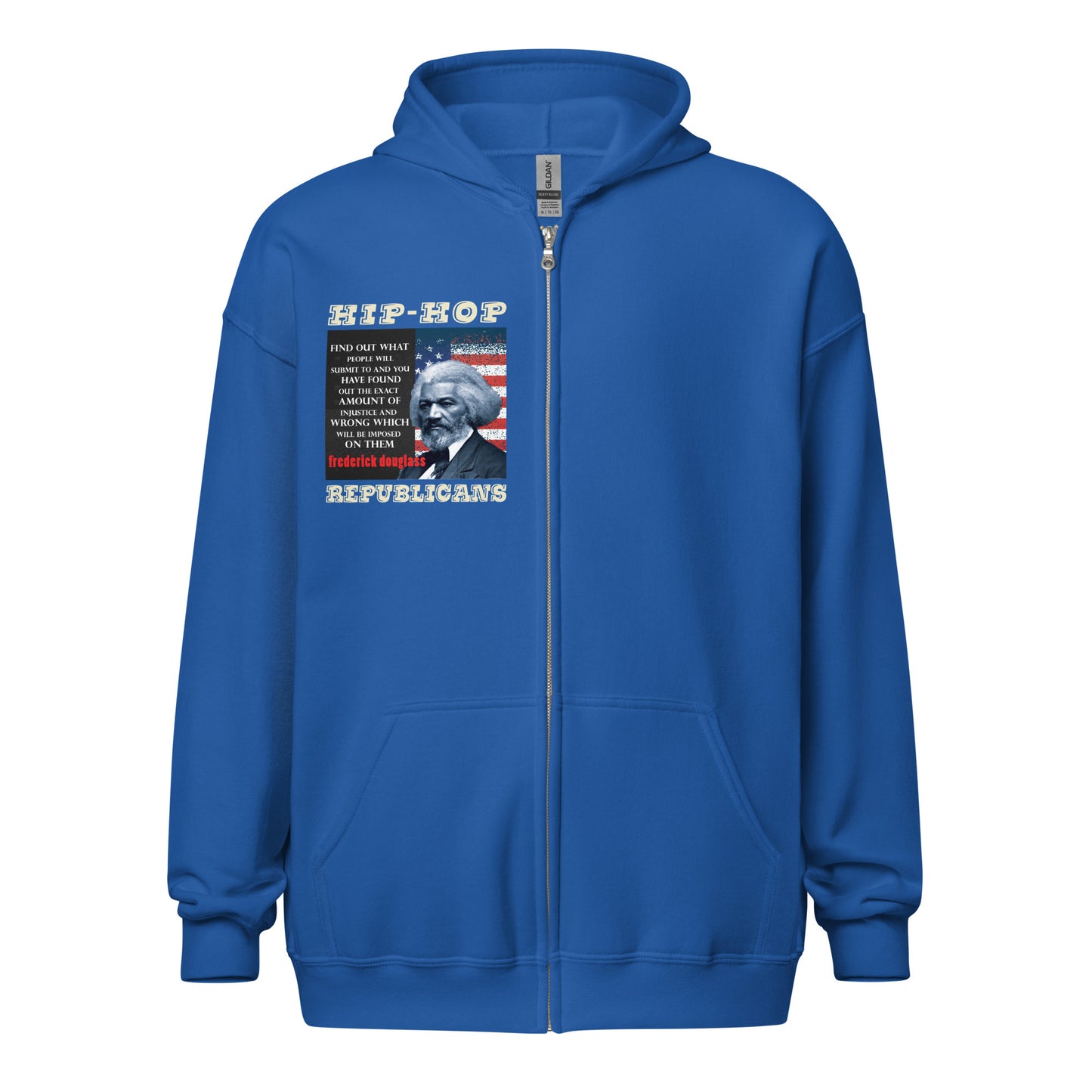 Frederick Douglass Quotes Hip-Hop Republicans Zipper Jacket