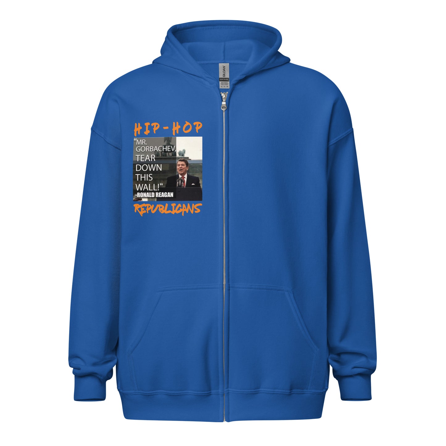 Donald Regan Quotes Hip-Hop Republicans Zipper Jacket