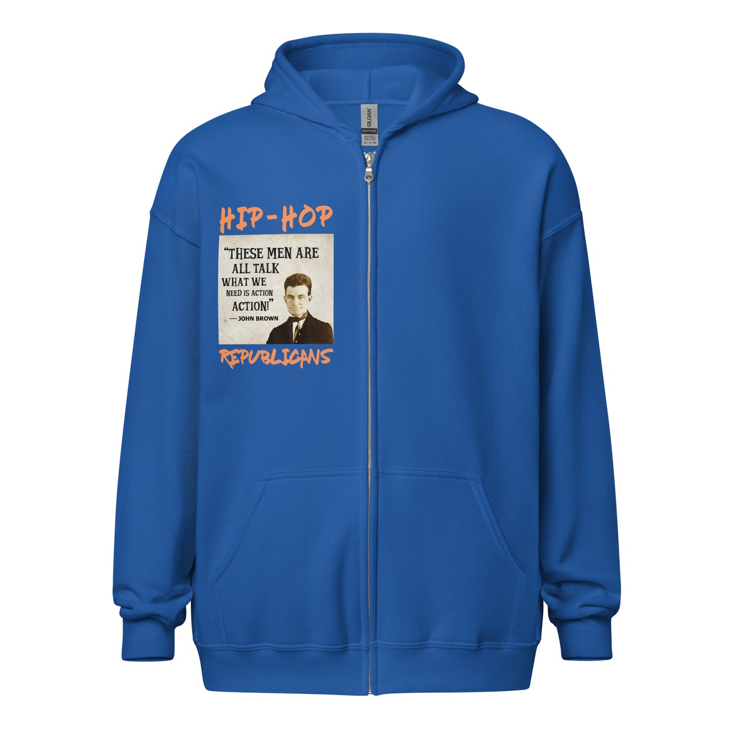 John Brown Quotes Hip-Hop Republicans Zipper Jacket