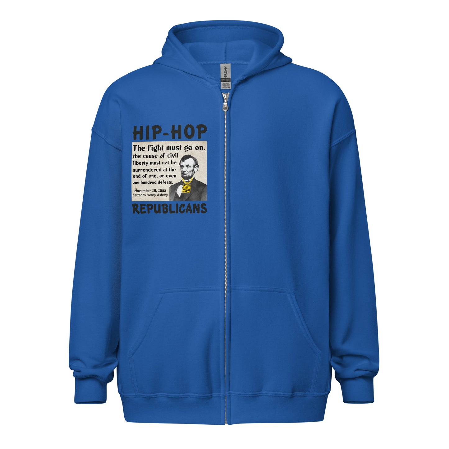Abraham Lincoln Quotes Hip-Hop Republicans Zipper Jacket