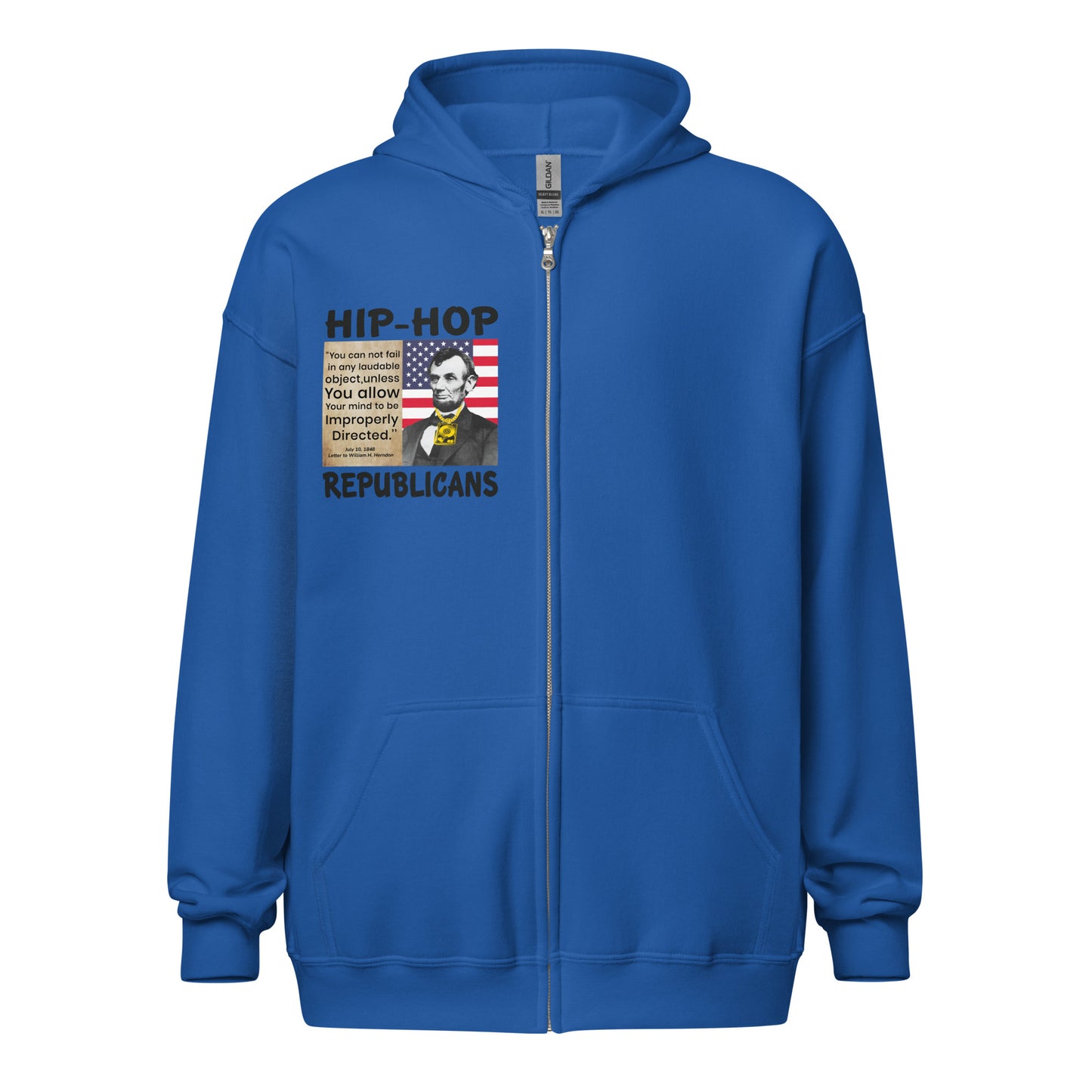 Abraham Lincoln Quotes Hip-Hop Republicans Zipper Jacket