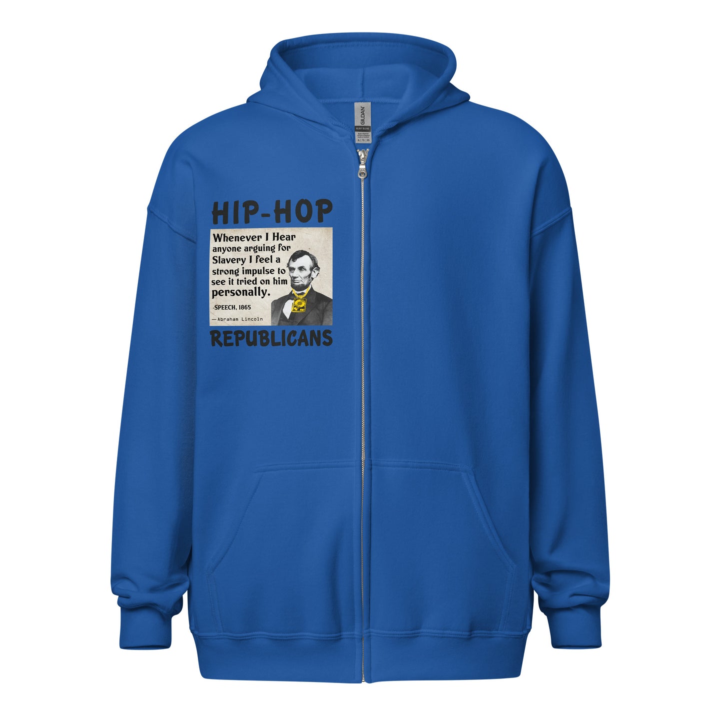 Abraham Lincoln Quotes Hip-Hop Republicans Zipper Jacket