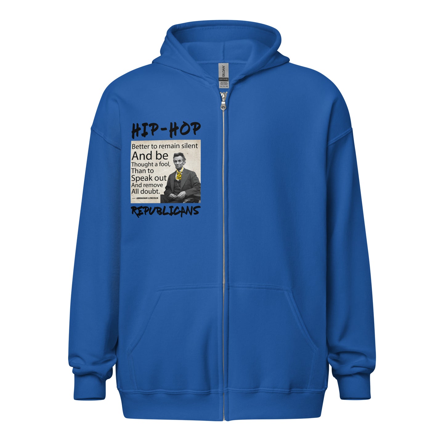 Abraham Lincoln Quotes Hip-Hop Republicans Zipper Jacket