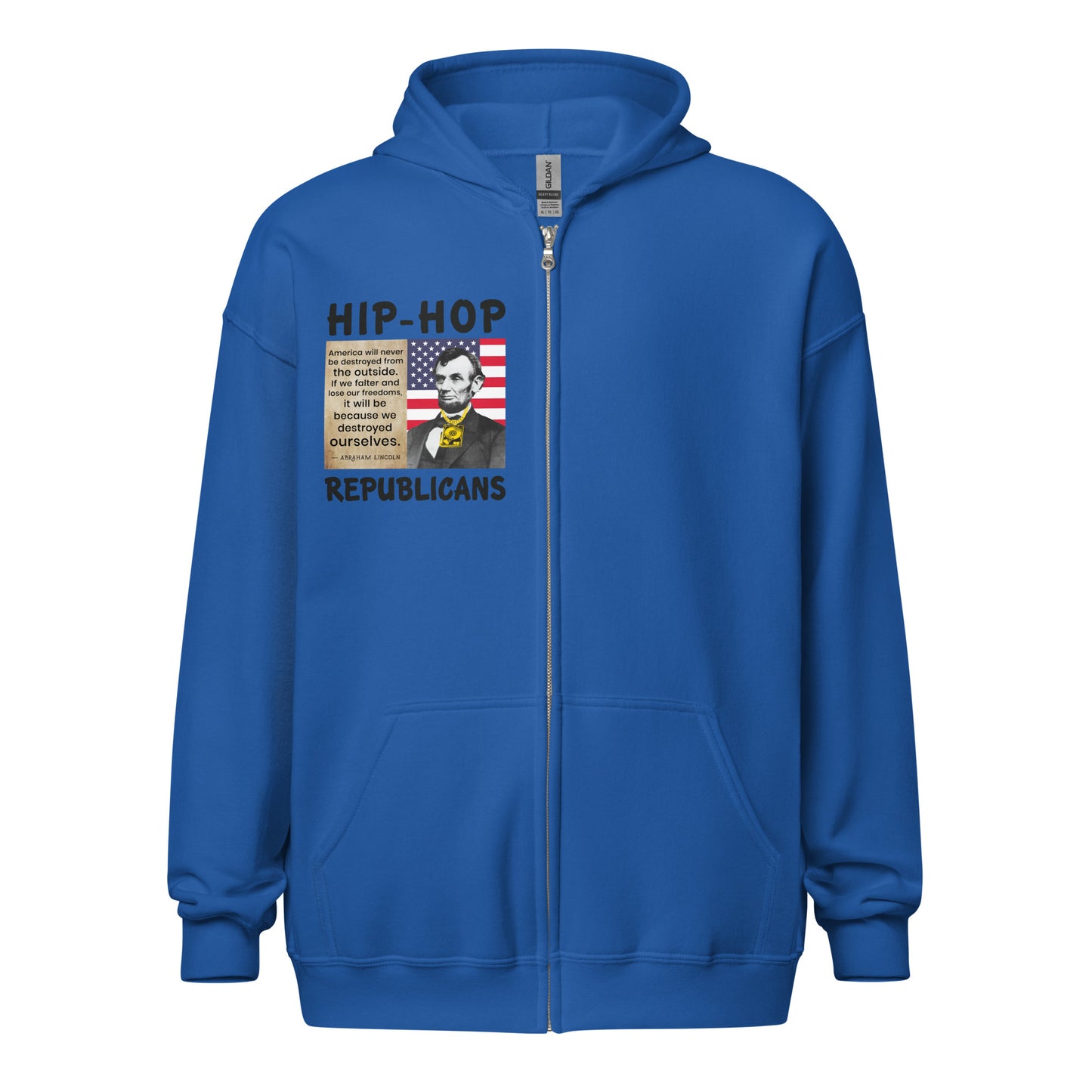 Abraham Lincoln Quotes Hip-Hop Republicans Zipper Jacket
