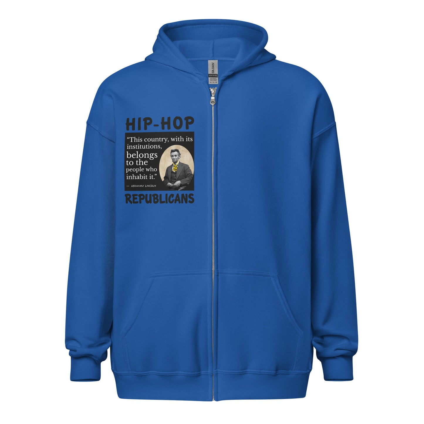 Abraham Lincoln Quotes Hip-Hop Republicans Zipper Jacket