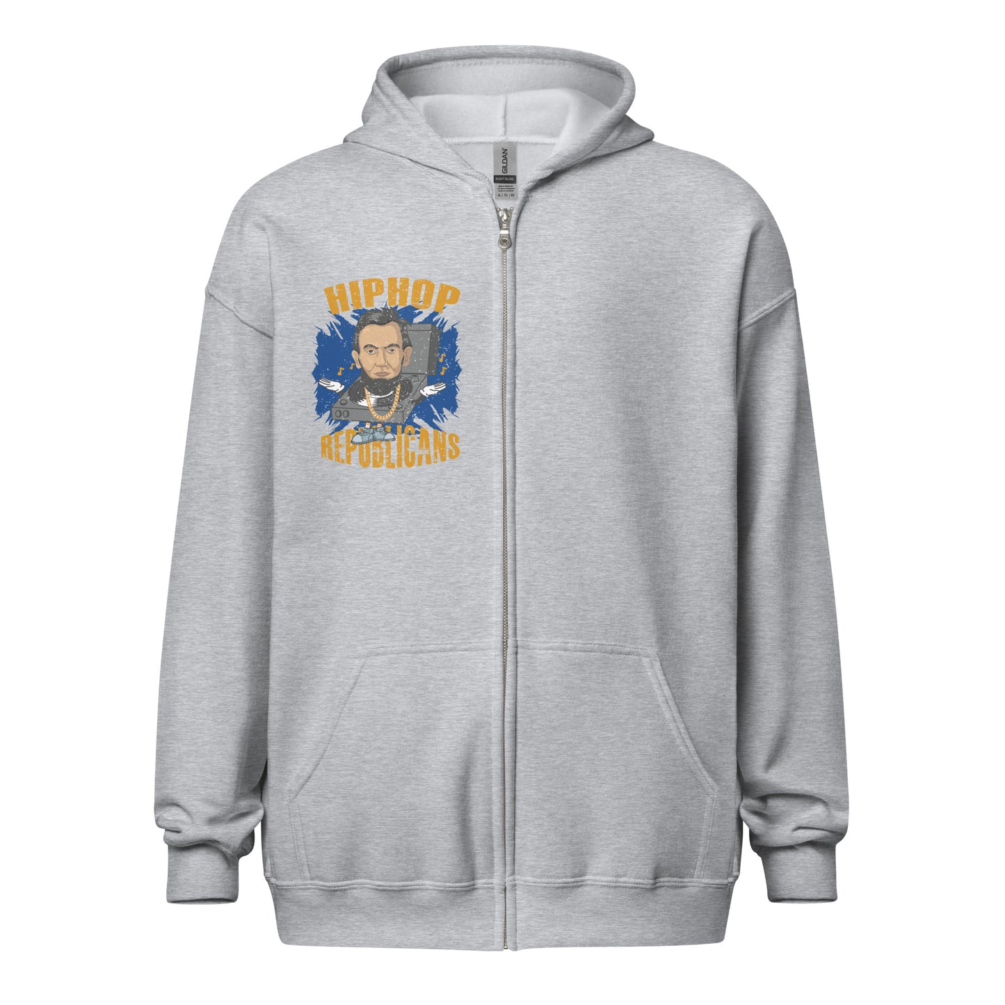 Abraham Lincoln Hip-Hop Republicans Zipper Jacket
