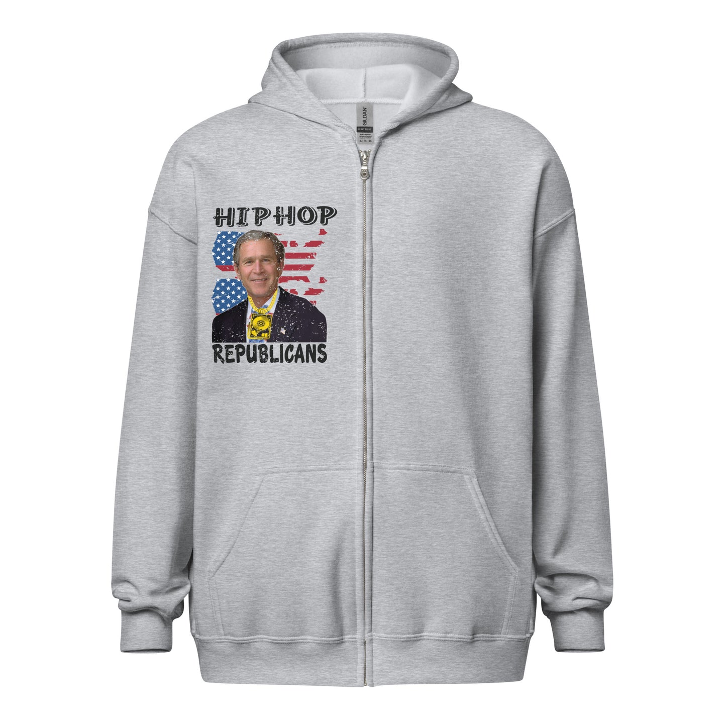 George W. Bush Hip-Hop Republicans Zipper Jacket