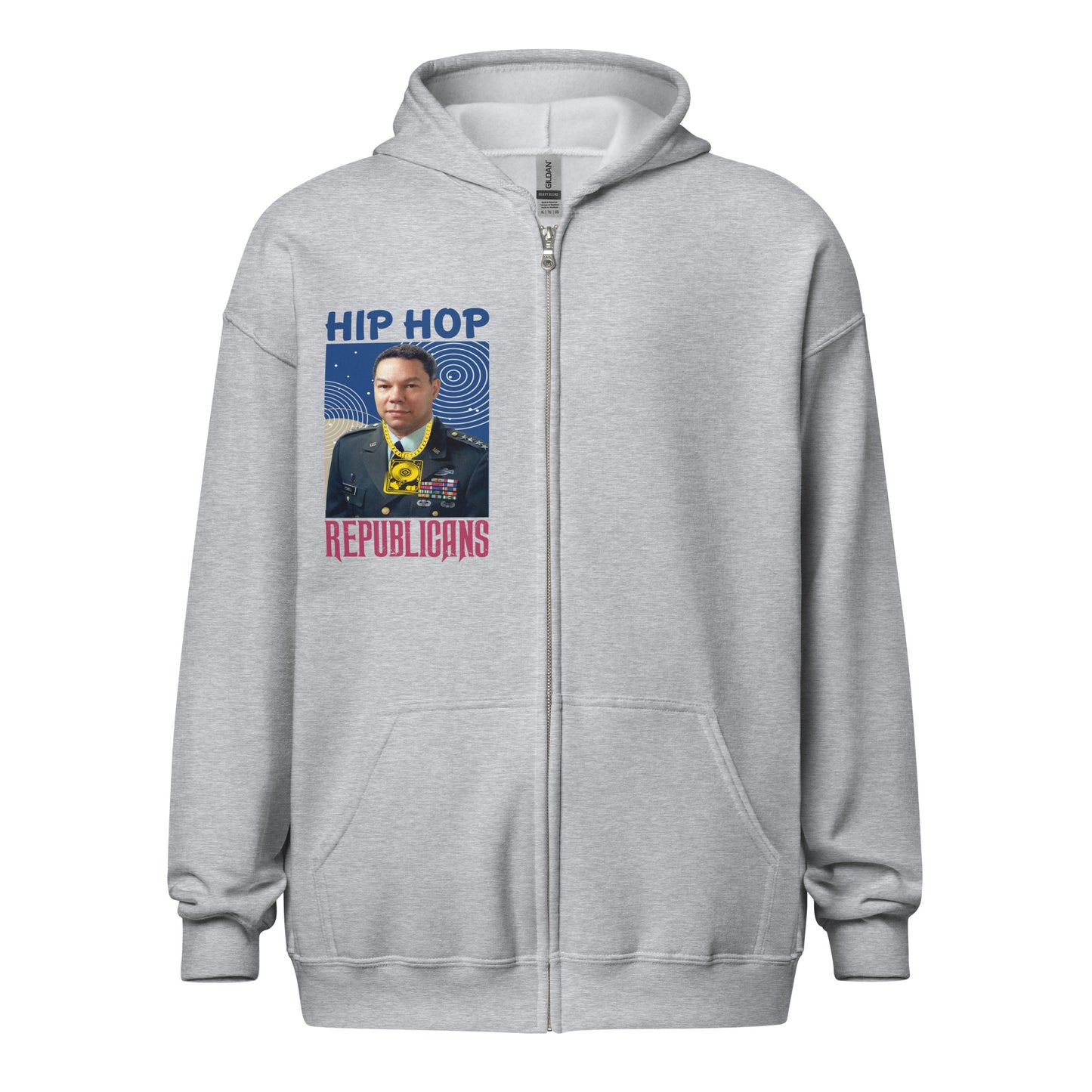 Colin Powell Hip-Hop Republicans Zipper Jacket