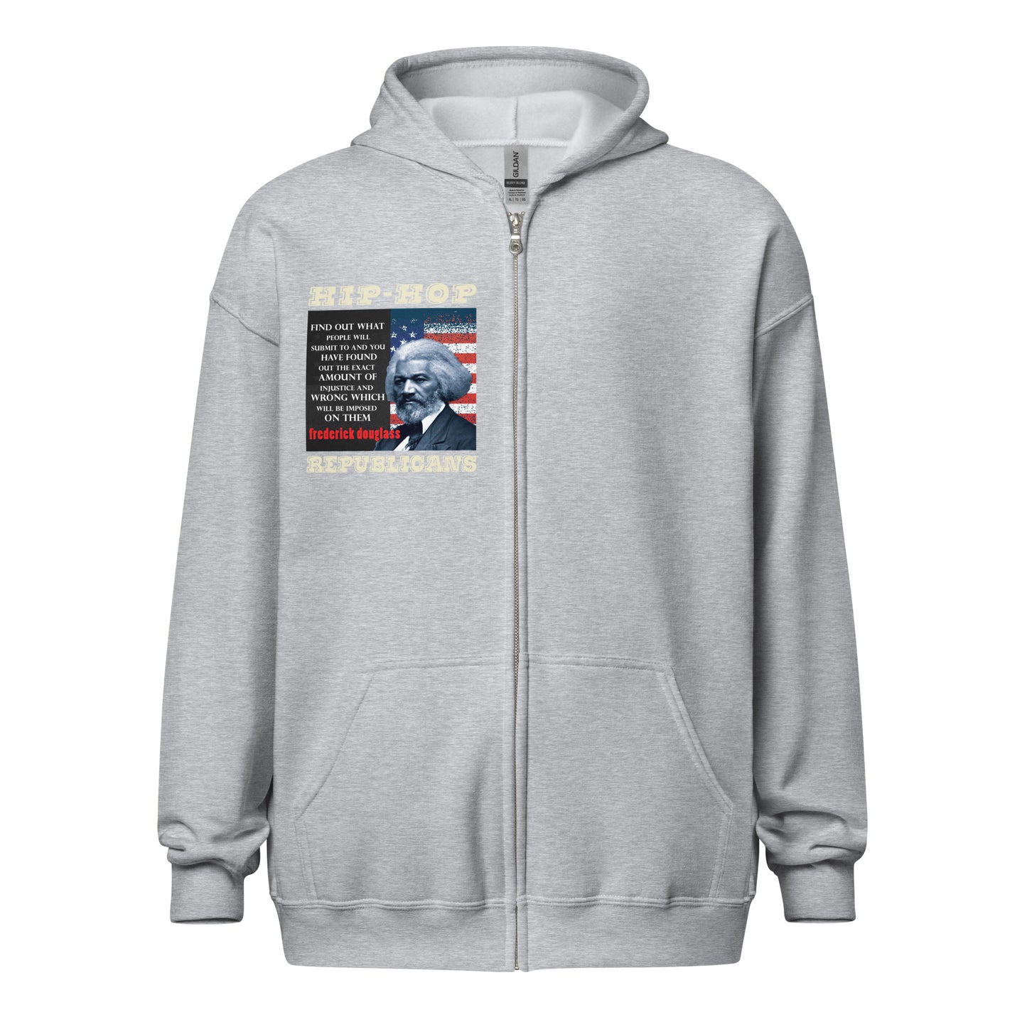 Frederick Douglass Quotes Hip-Hop Republicans Zipper Jacket