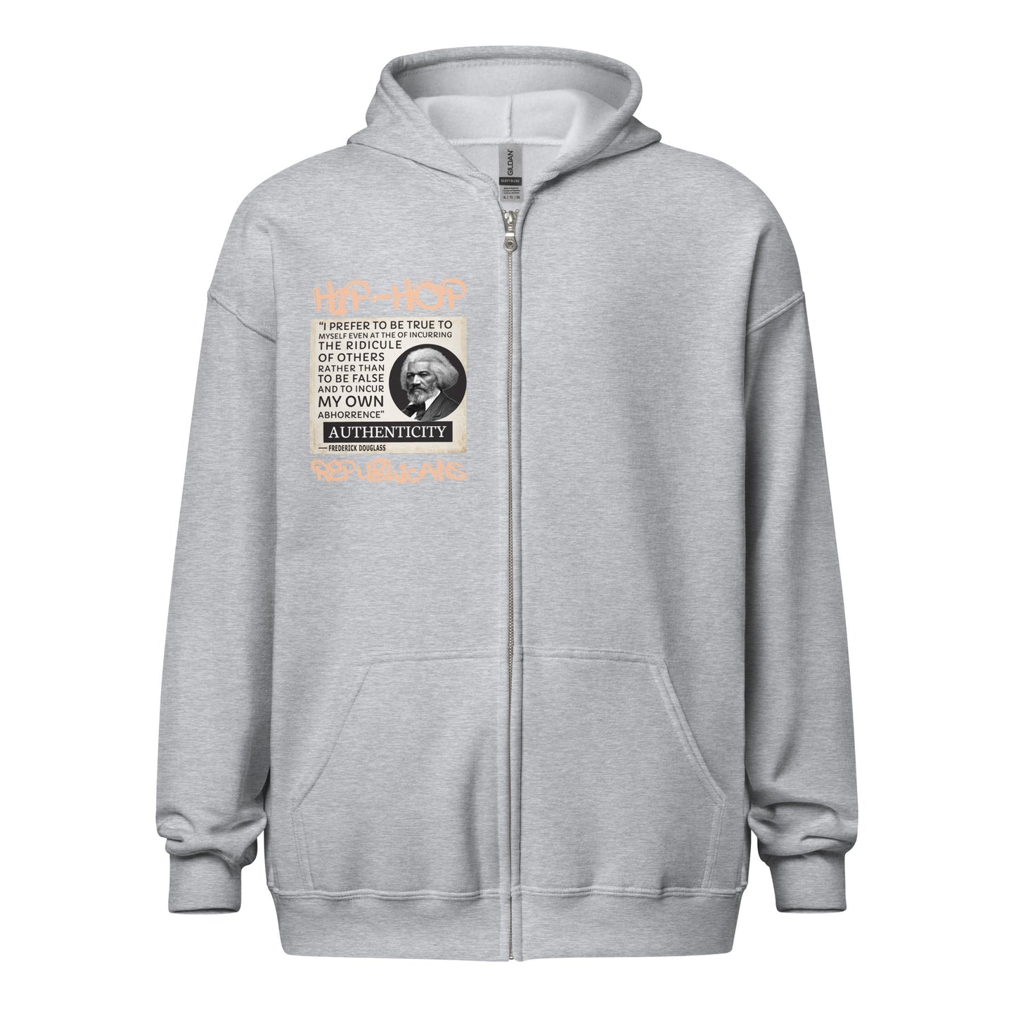 Frederick Douglass Quotes Hip-Hop Republicans Zipper Jacket