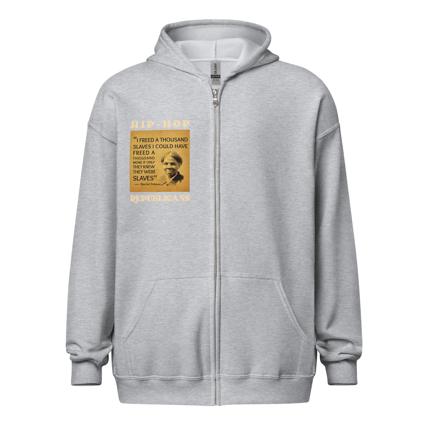 Harriet Tubman Quotes Hip-Hop Republicans Zipper Jacket