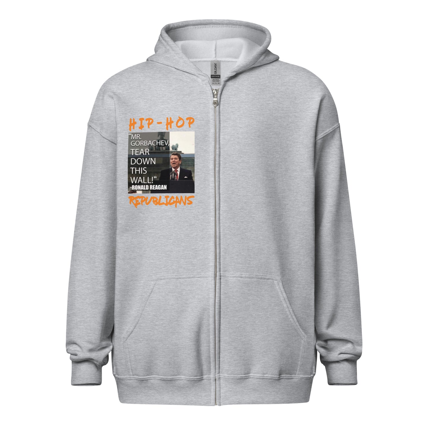 Donald Regan Quotes Hip-Hop Republicans Zipper Jacket
