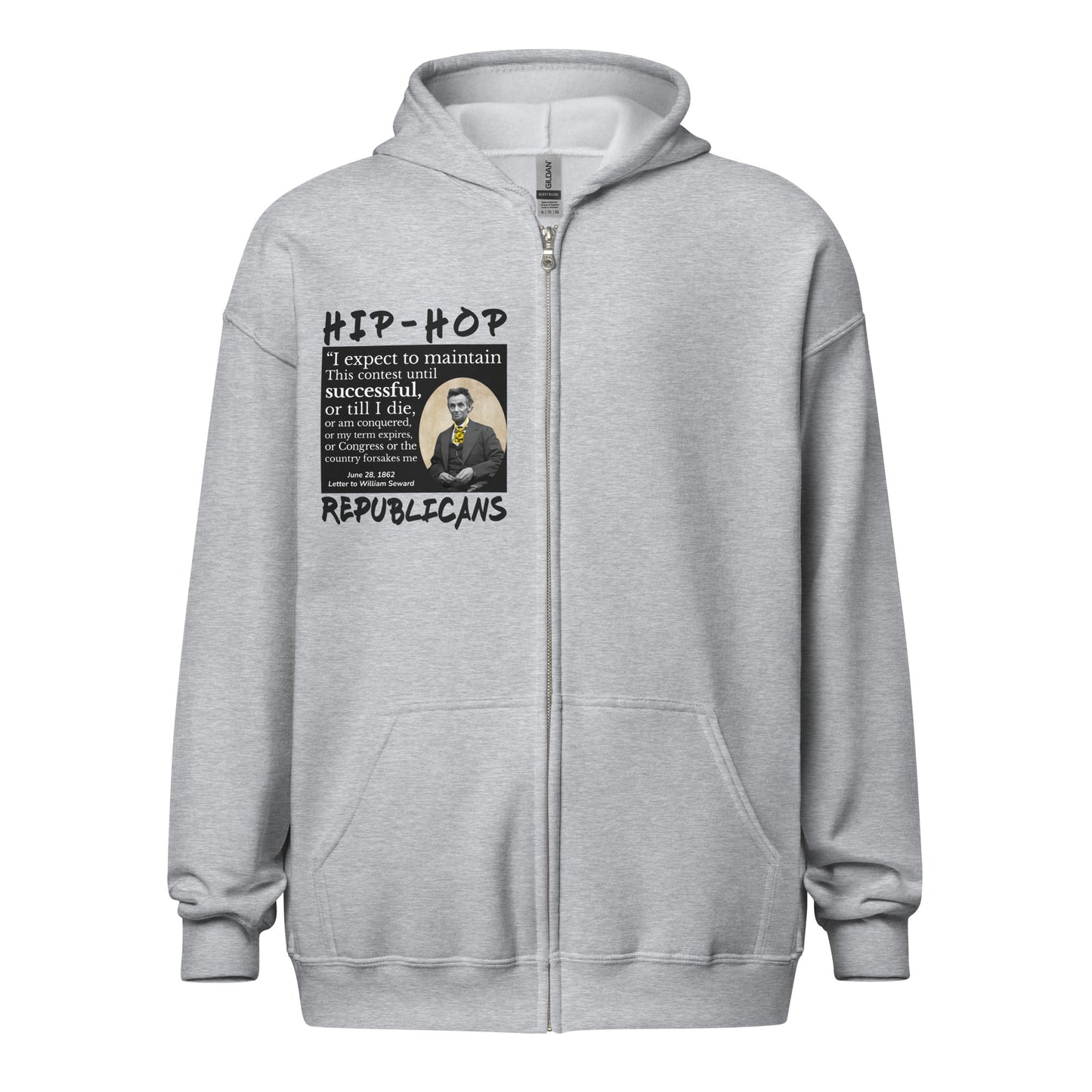 Abraham Lincoln Quotes Hip-Hop Republicans Zipper Jacket