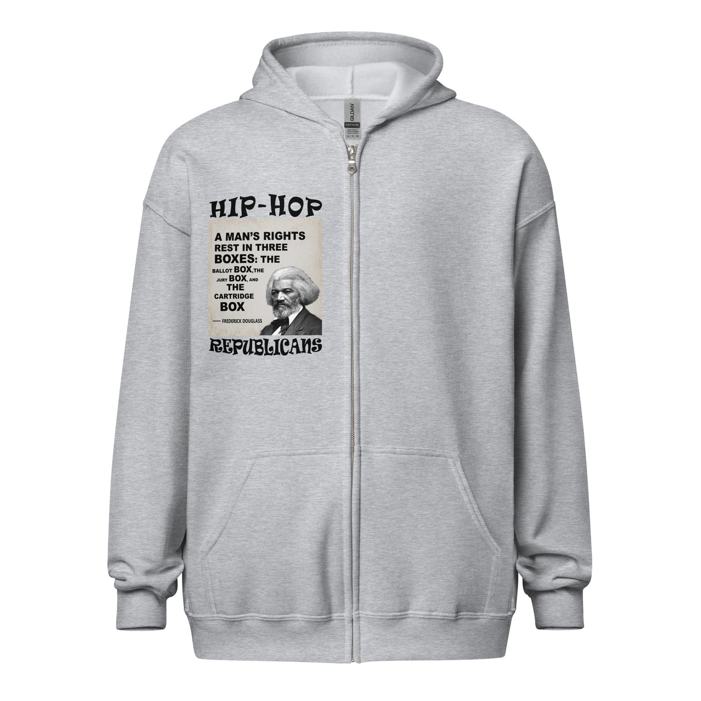 Frederick Douglass Quotes Hip-Hop Republicans Zipper Jacket